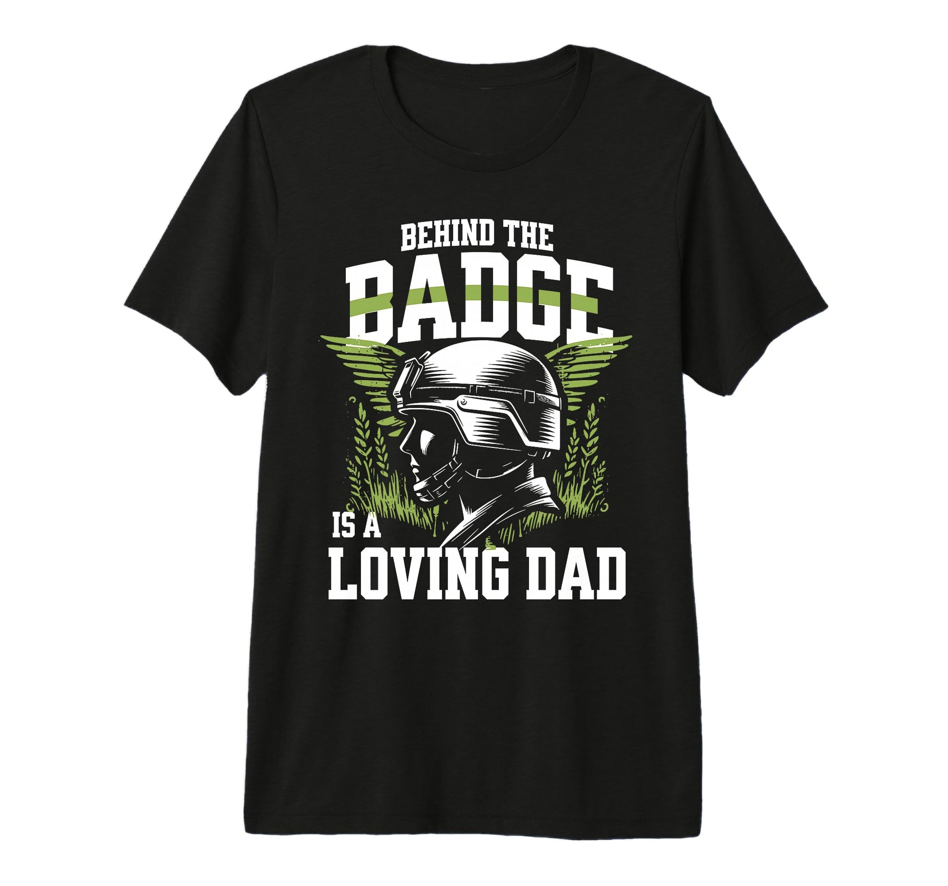 Mens Loving Dad Proud Veteran Military T-Shirt - Custom Art Print Unisex - T-Shirt, Sweatshirt, Hoodie