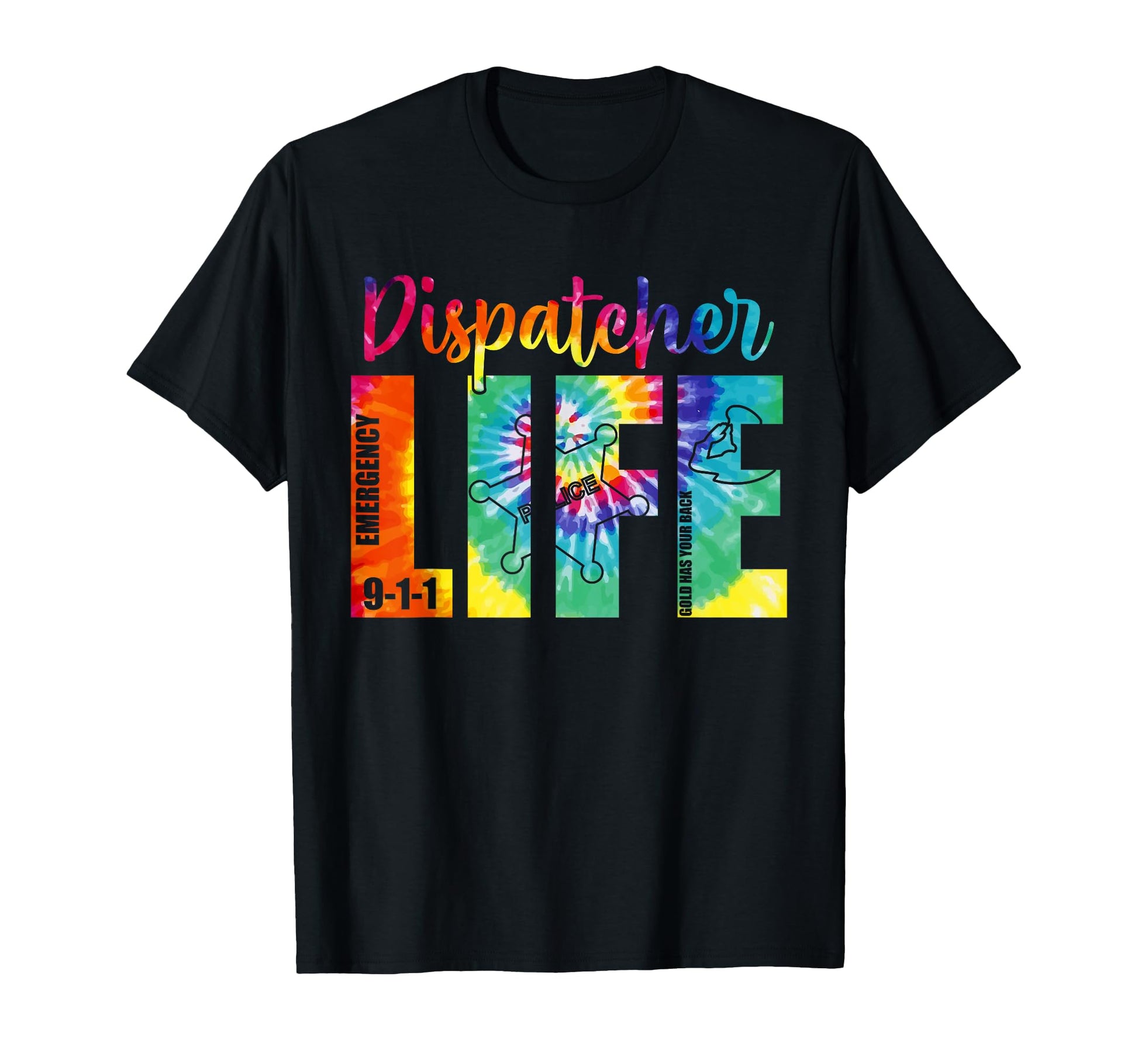 911 Police Emergency Dispatcher Tie T-Shirt - Minimalist Print Men Women - T-Shirt, Sweatshirt, Hoodie