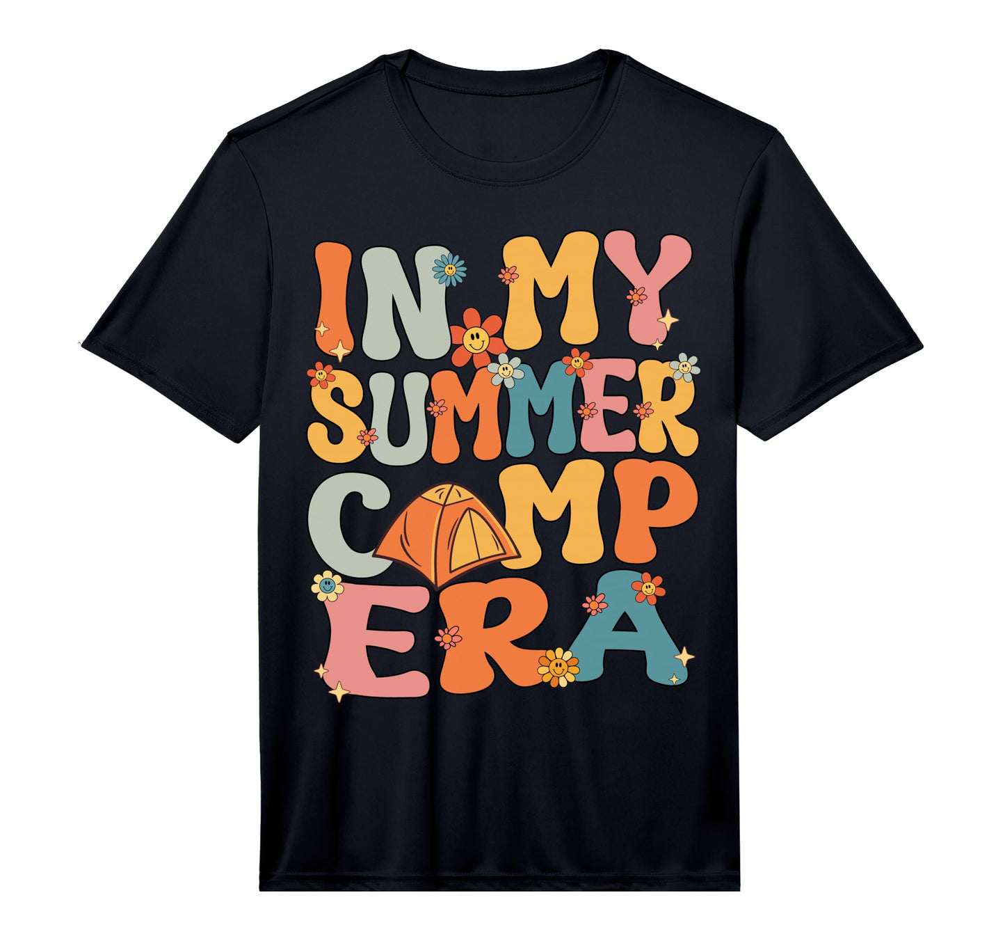My Summer Camp Era Groovy Summer T-Shirt - Fun Novelty Design Men Women - T-Shirt, Sweatshirt, Hoodie