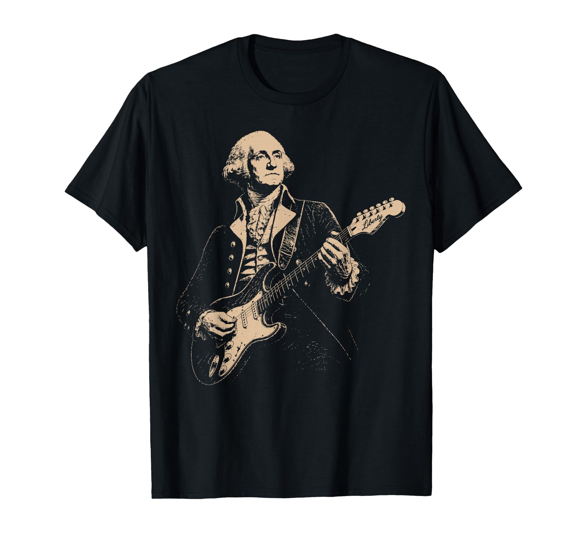 George Washington President Playing T-Shirt - Novelty Apparel for Adults - T-Shirt, Sweatshirt, Hoodie