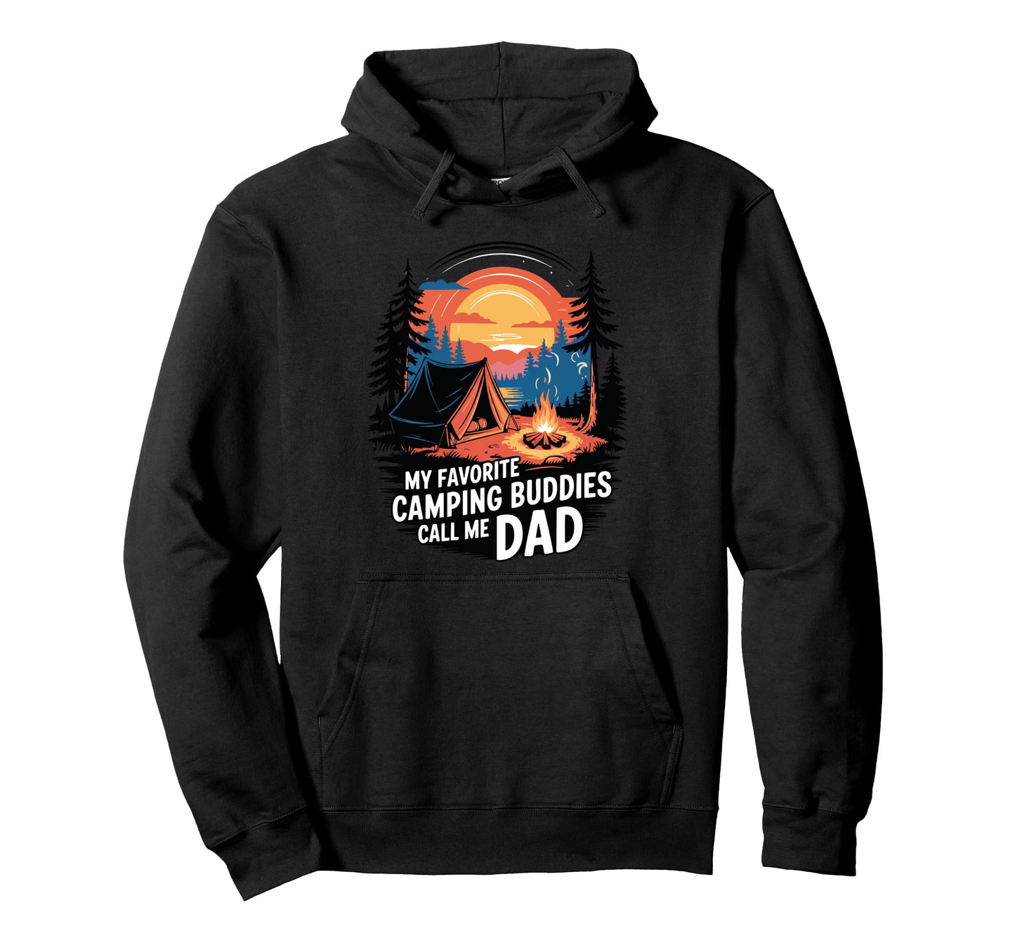 Funny Camping Outdoorsy Dad Hoodie - Fun Novelty Design for Adults - T-Shirt, Sweatshirt, Hoodie