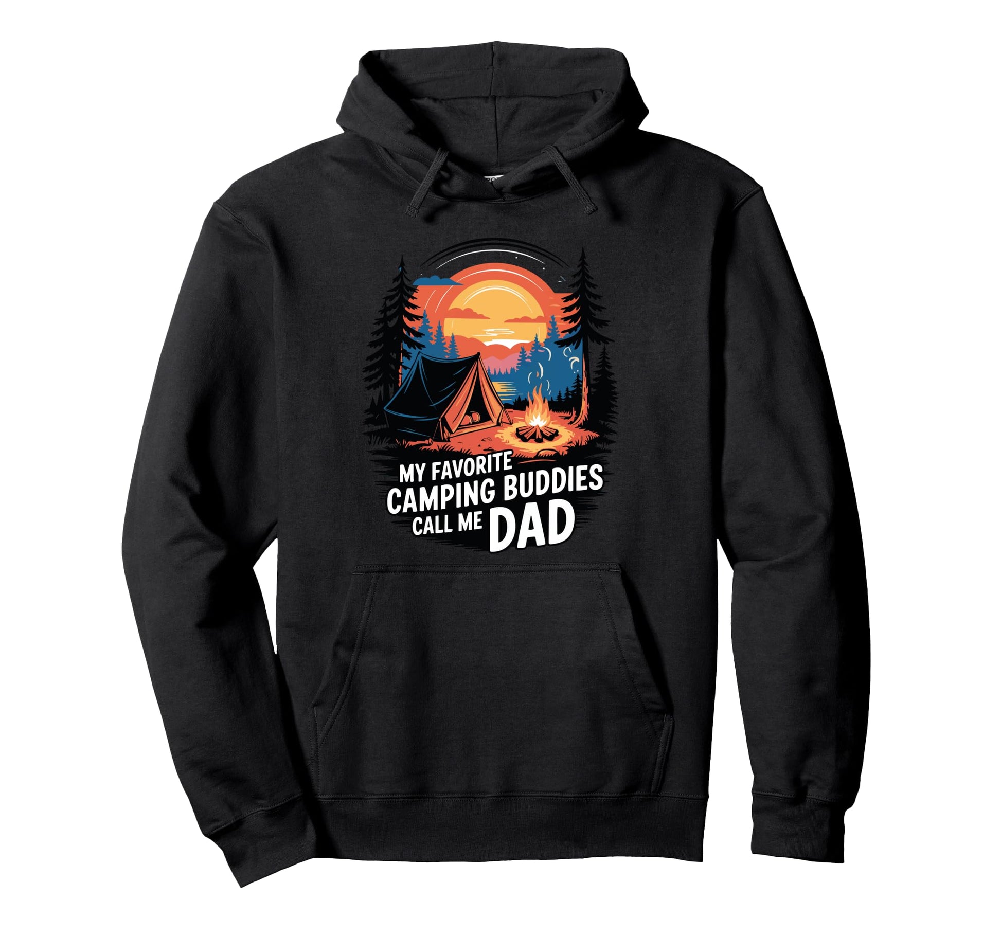 Funny Camping Outdoorsy Dad Hoodie - Fun Novelty Design for Adults - T-Shirt, Sweatshirt, Hoodie