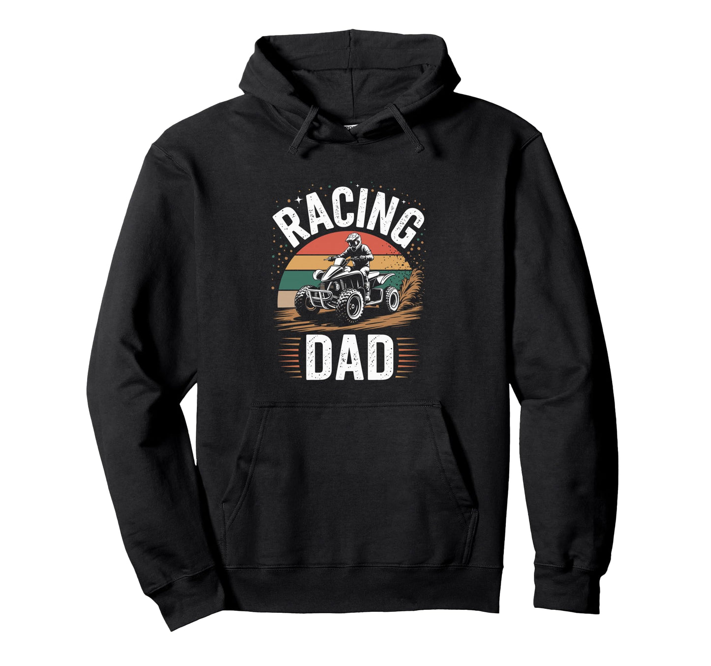 Fathers Day Quad Biker Atv Four Wheeler Hoodie - Novelty Apparel Men Women - T-Shirt, Sweatshirt, Hoodie