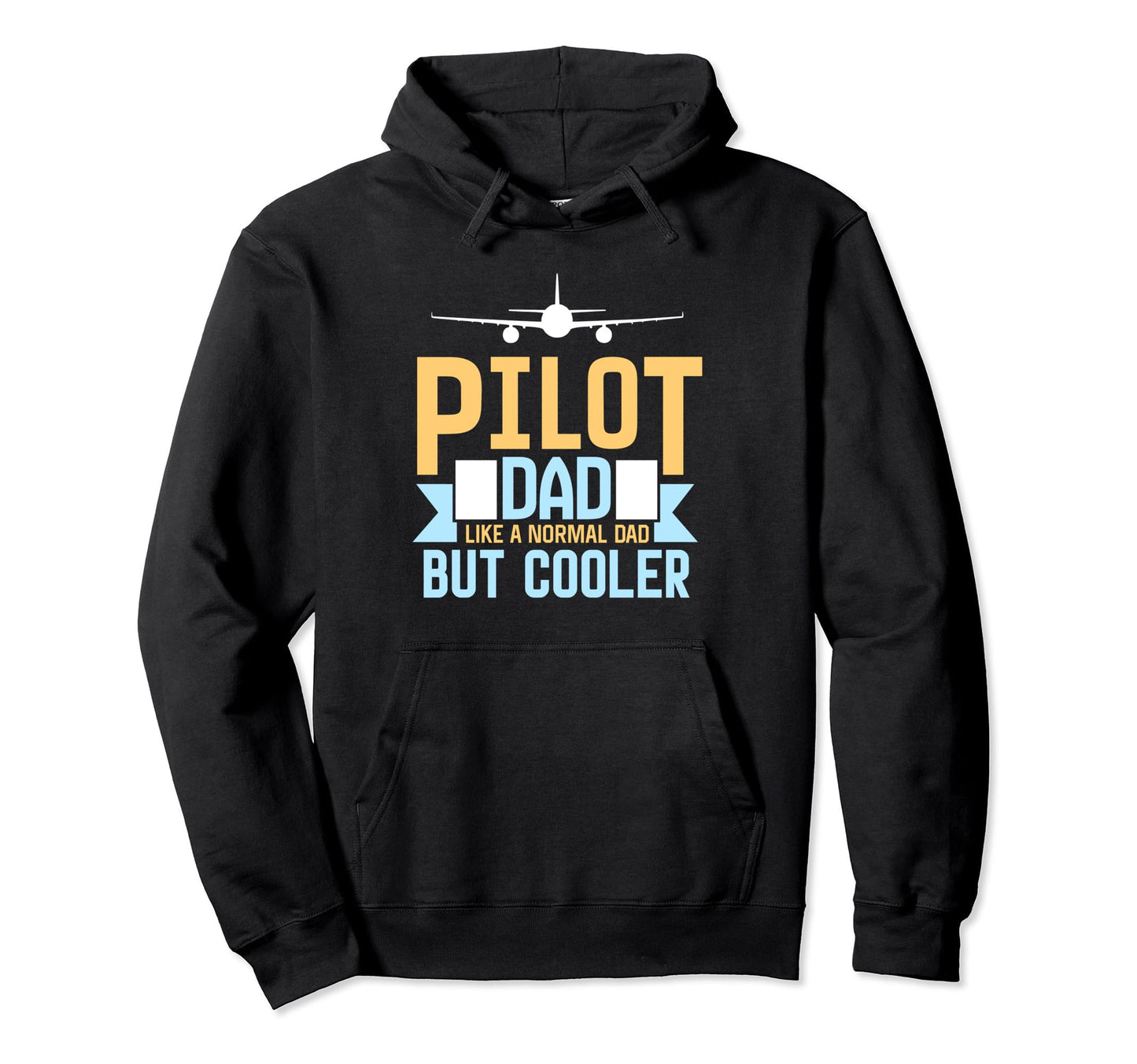 Pilot Dad Like Normal Dad But Cooler Hoodie - Minimalist Print for Adults - T-Shirt, Sweatshirt, Hoodie