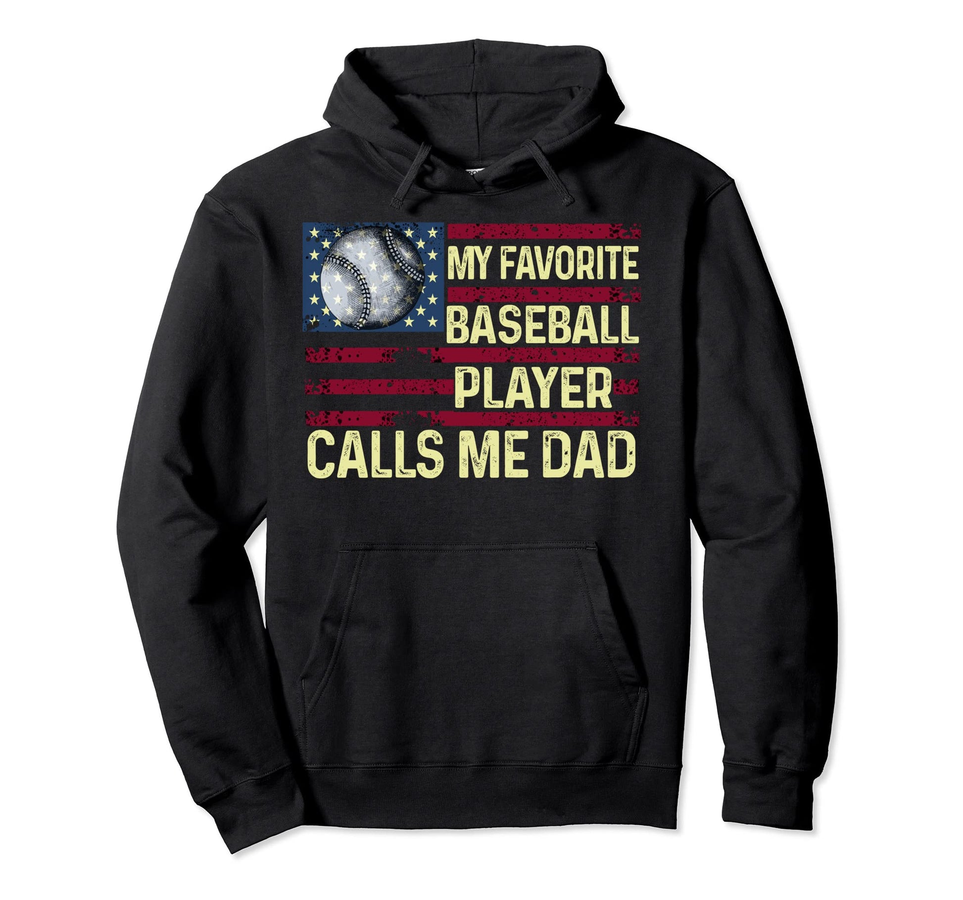 Favorite Baseball Player Calls Me Dad Usa Hoodie - Custom Art Print Unisex - T-Shirt, Sweatshirt, Hoodie