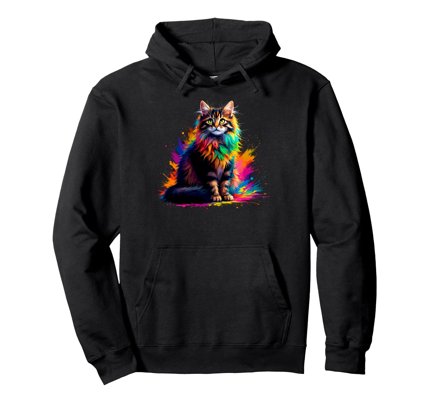 Colorful Kitty Funny Cats Mom Cat Lover Hoodie - Unique Graphic for Adults - T-Shirt, Sweatshirt, Hoodie
