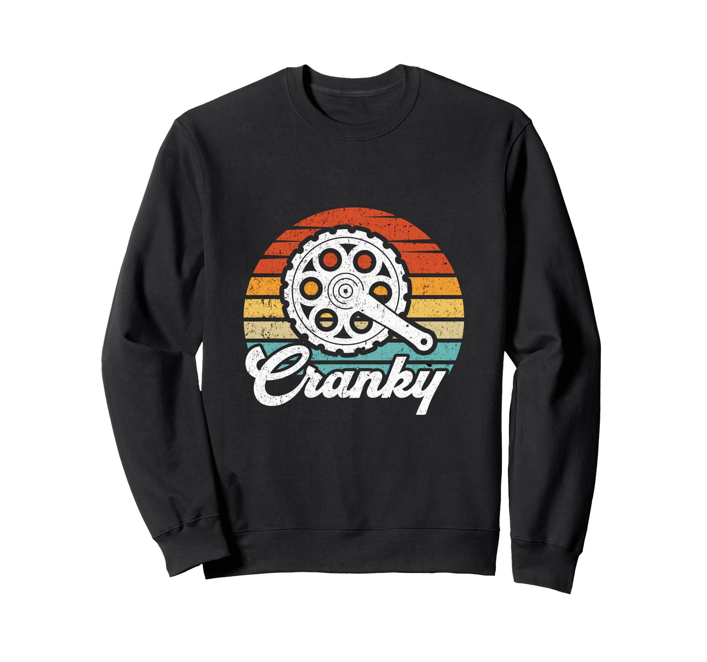 Cranky Bicycle Chain Cycling Funny Bike Sweatshirt - Graphic Print Unisex - T-Shirt, Sweatshirt, Hoodie