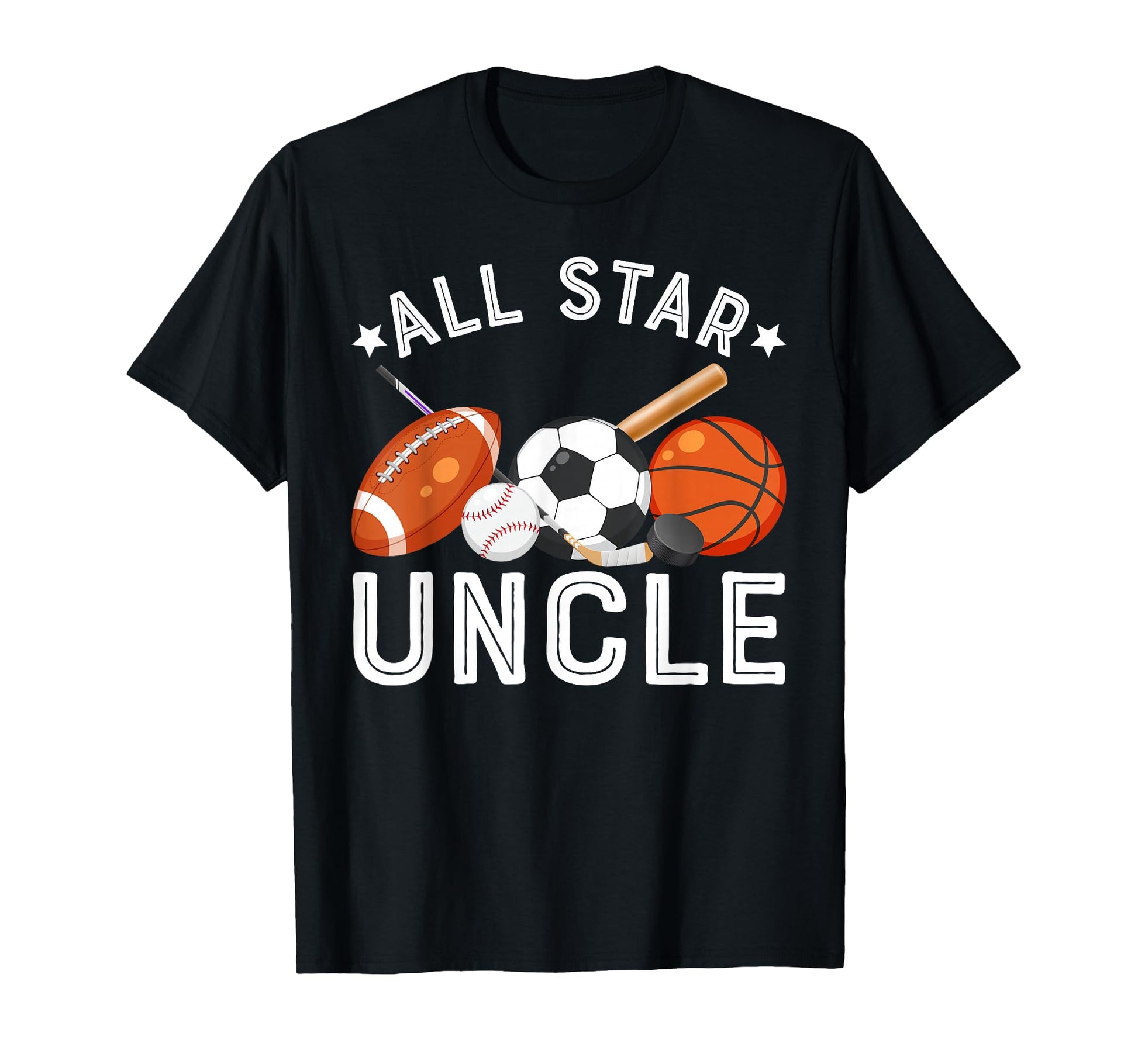 All Star Uncle Birthday Basketball T-Shirt - Minimalist Print Men Women - T-Shirt, Sweatshirt, Hoodie