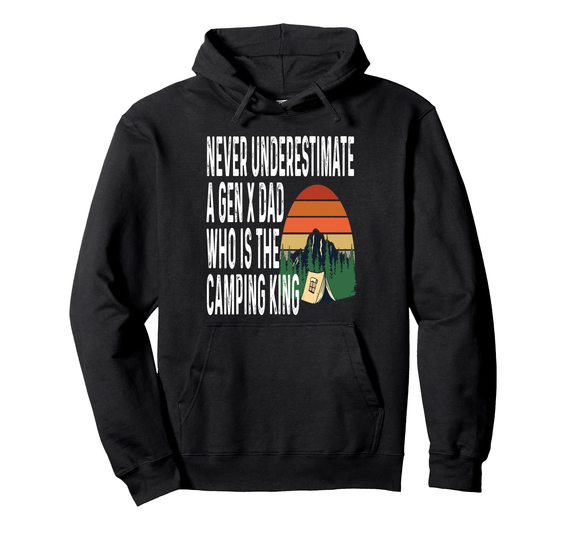 Never Underestimate Gen X Dad Who Is Hoodie - Custom Art Print Men Women - T-Shirt, Sweatshirt, Hoodie