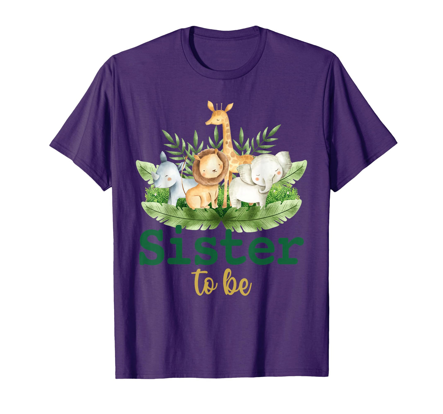 Soon To Be Sister Jungle Animals Safari T-Shirt - Minimalist Print Unisex - T-Shirt, Sweatshirt, Hoodie