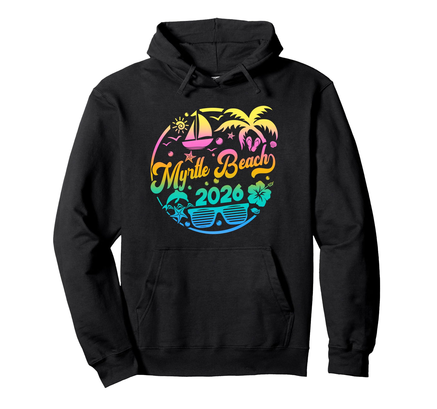 Myrtle Beach 2026 Family Vacation Hoodie - Minimalist Print Men Women - T-Shirt, Sweatshirt, Hoodie