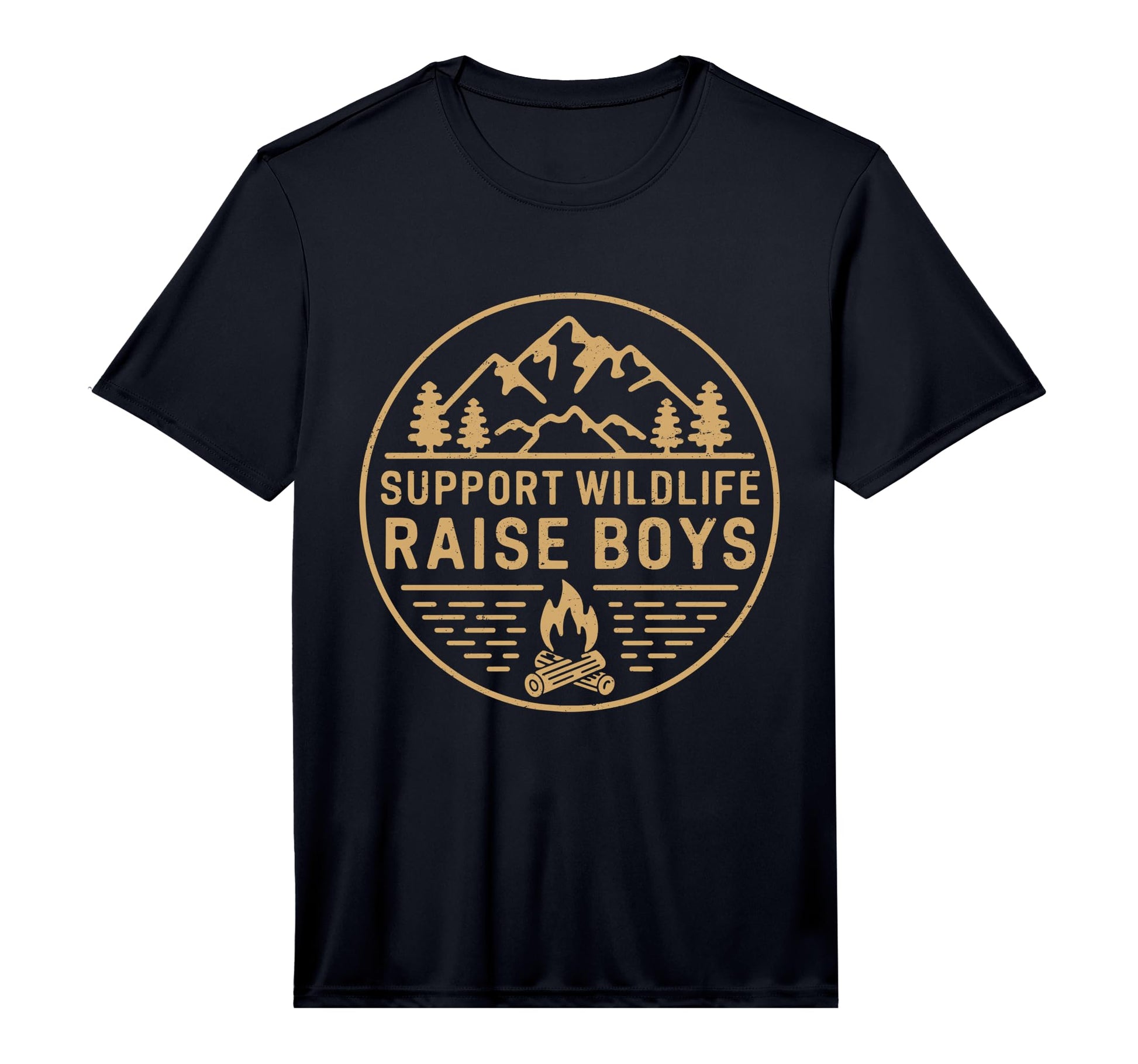 Mens Support Wildlife Raise Camping T-Shirt - Streetwear Style for Adults - T-Shirt, Sweatshirt, Hoodie