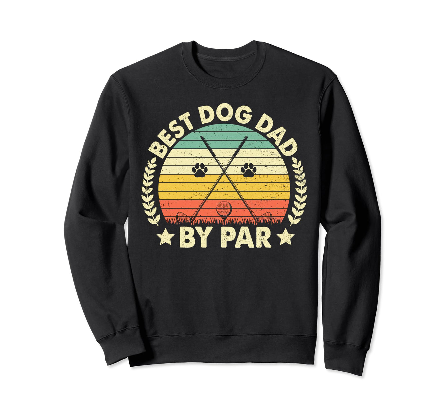 Best Dog Dad Par Golf Player Puppy Sweatshirt - Minimalist Print Men Women - T-Shirt, Sweatshirt, Hoodie