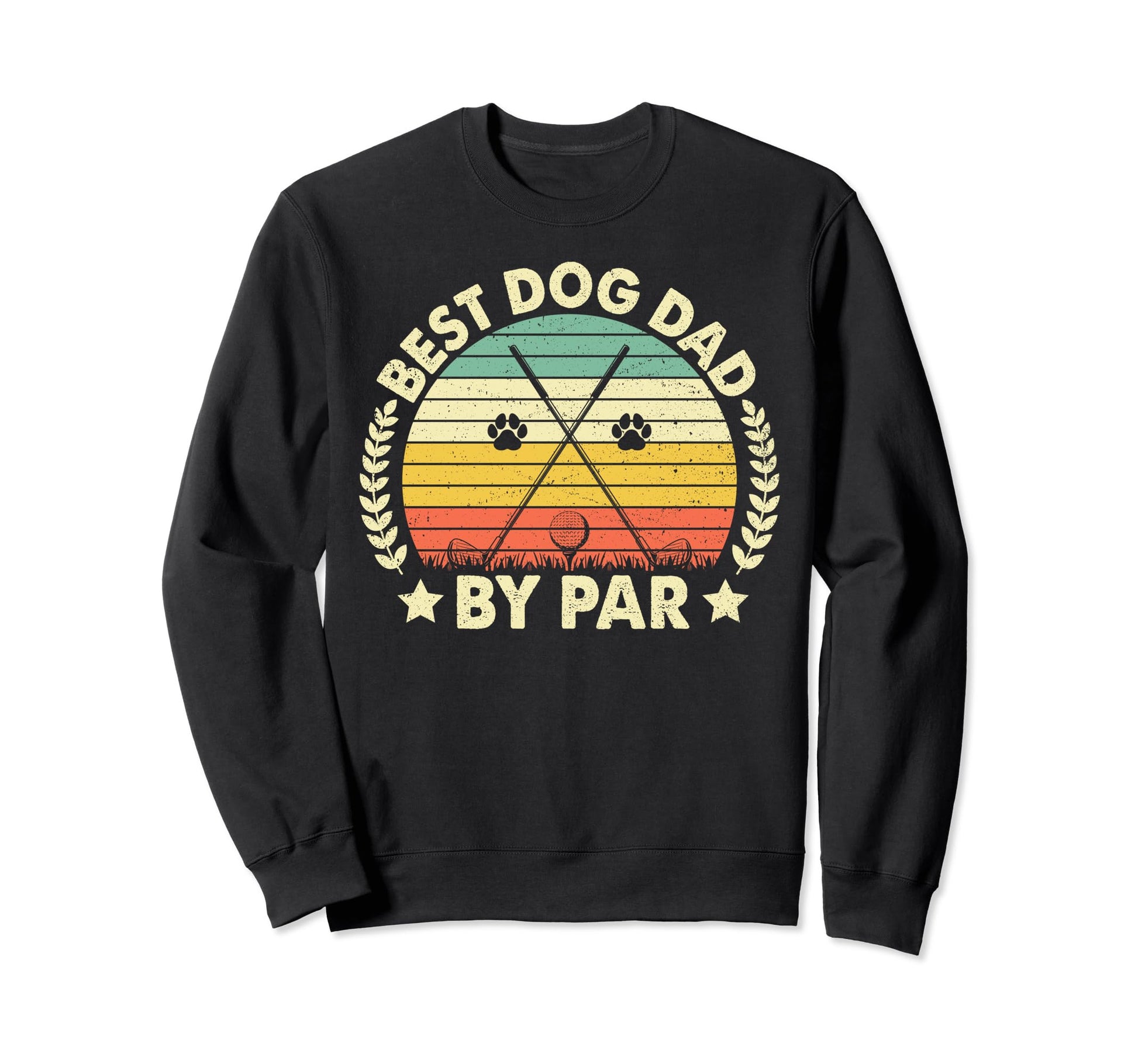 Best Dog Dad Par Golf Player Puppy Sweatshirt - Minimalist Print Men Women - T-Shirt, Sweatshirt, Hoodie