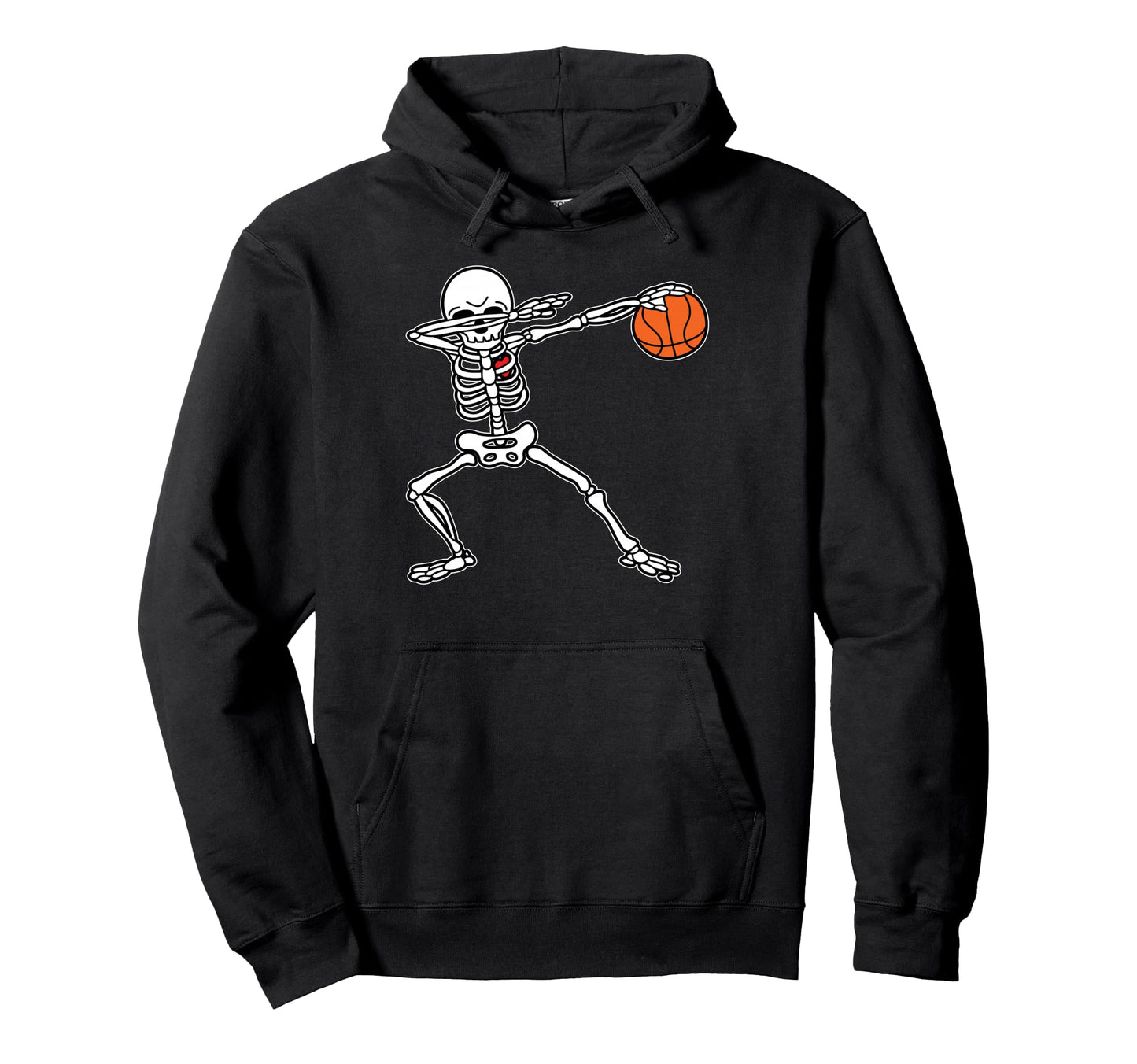 Dabbing Skeleton Basketball Sports Gift Hoodie - Novelty Apparel for Adults - T-Shirt, Sweatshirt, Hoodie