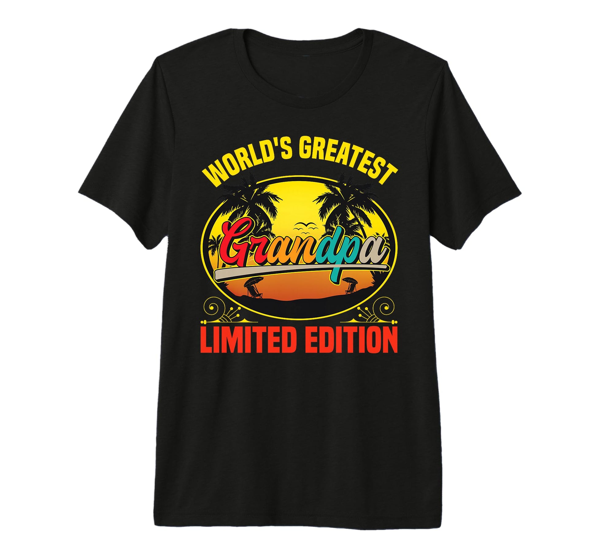 Mens Worlds Greatest Grandpa Happy T-Shirt - Casual Everyday Wear Unisex - T-Shirt, Sweatshirt, Hoodie