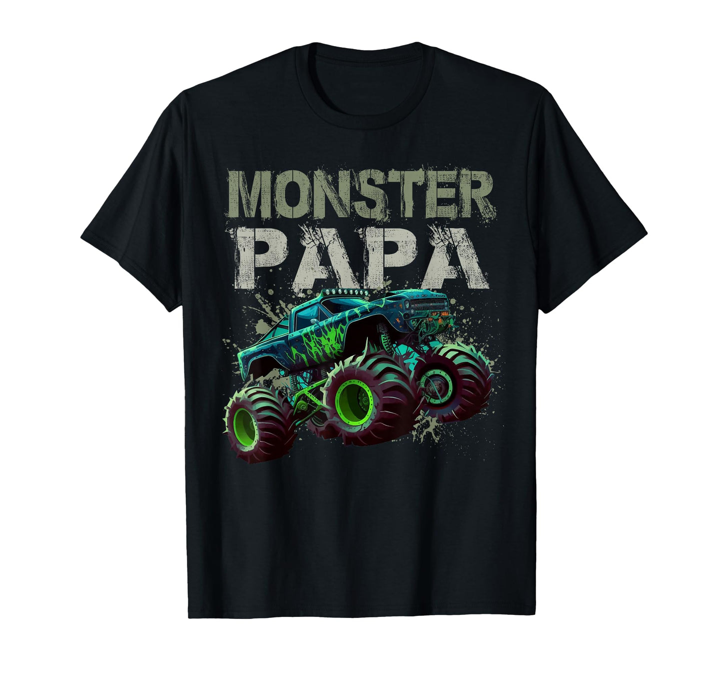 Monster Truck Papa Family Matching T-Shirt - Aesthetic Graphic Unisex - T-Shirt, Sweatshirt, Hoodie