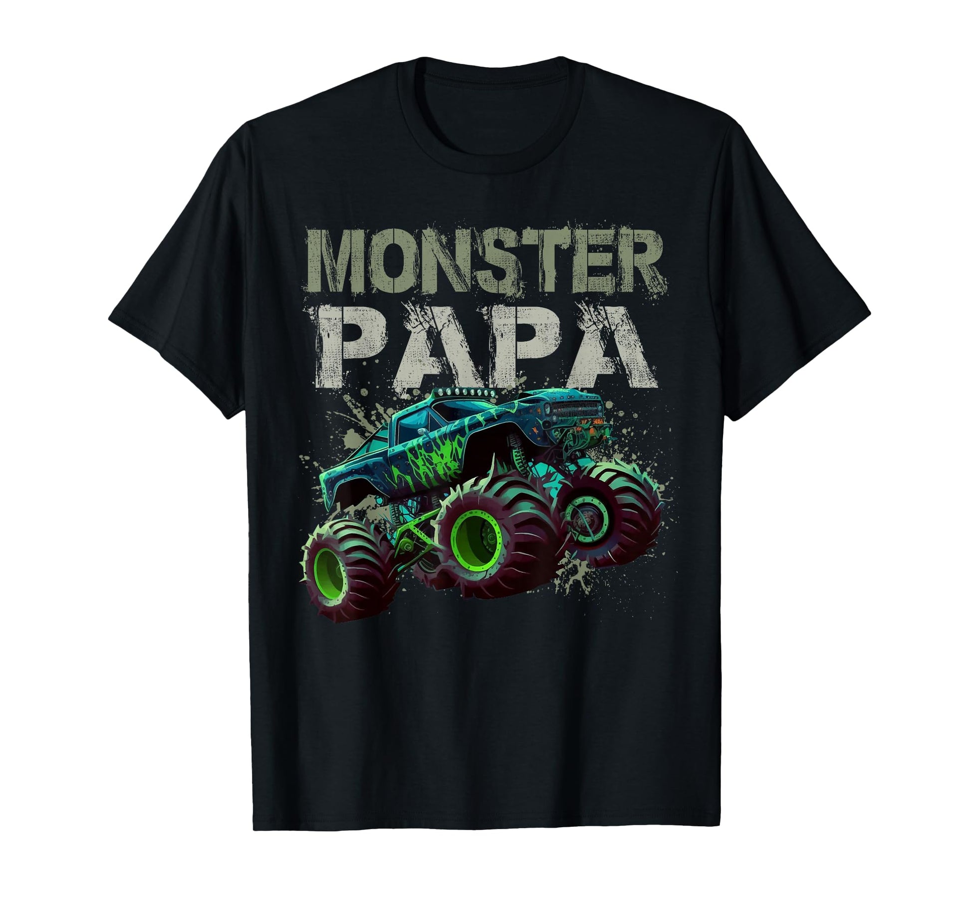Monster Truck Papa Family Matching T-Shirt - Aesthetic Graphic Unisex - T-Shirt, Sweatshirt, Hoodie