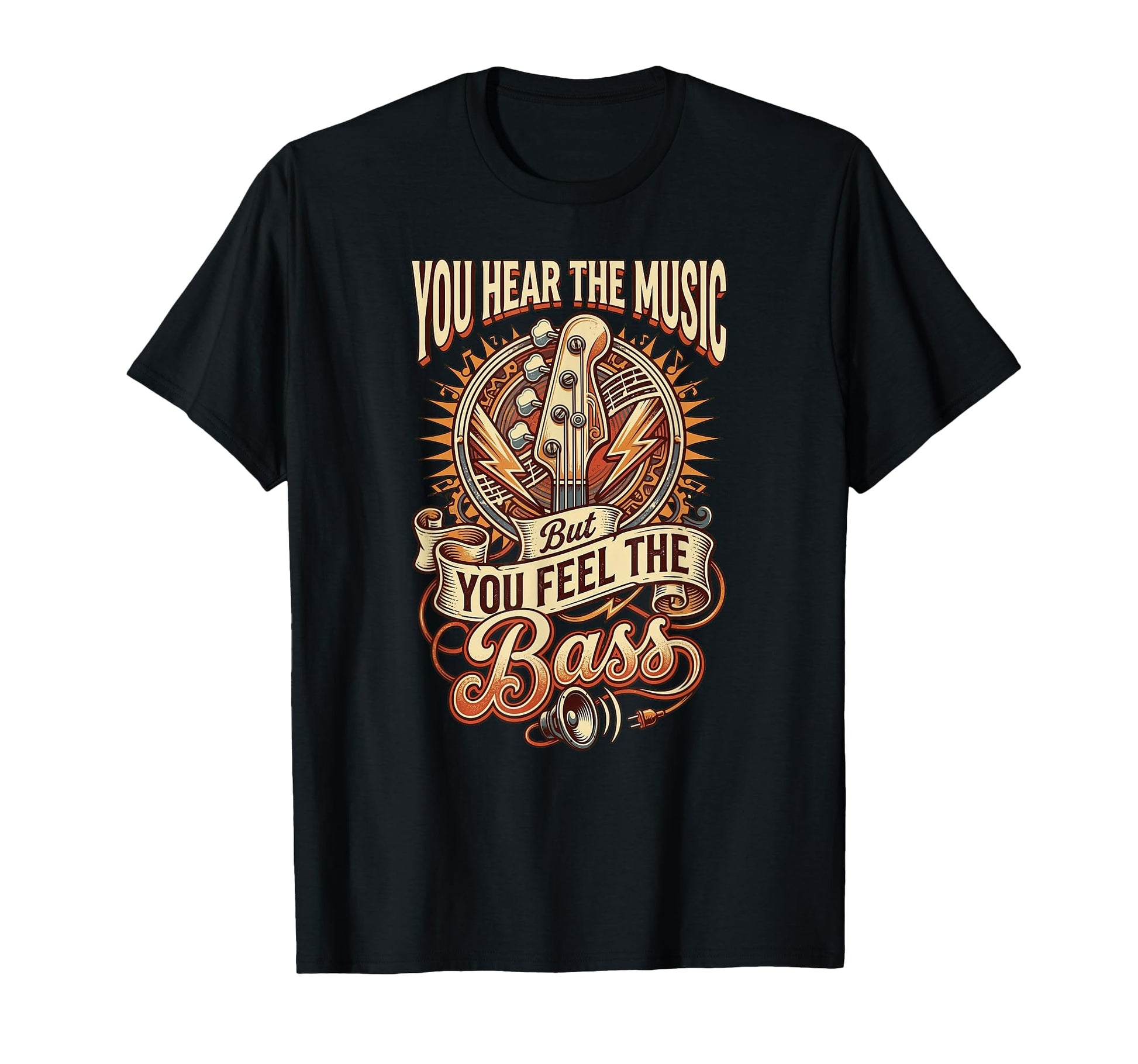 You Hear Music But You Feel Bass T-Shirt - Minimalist Print for Adults - T-Shirt, Sweatshirt, Hoodie