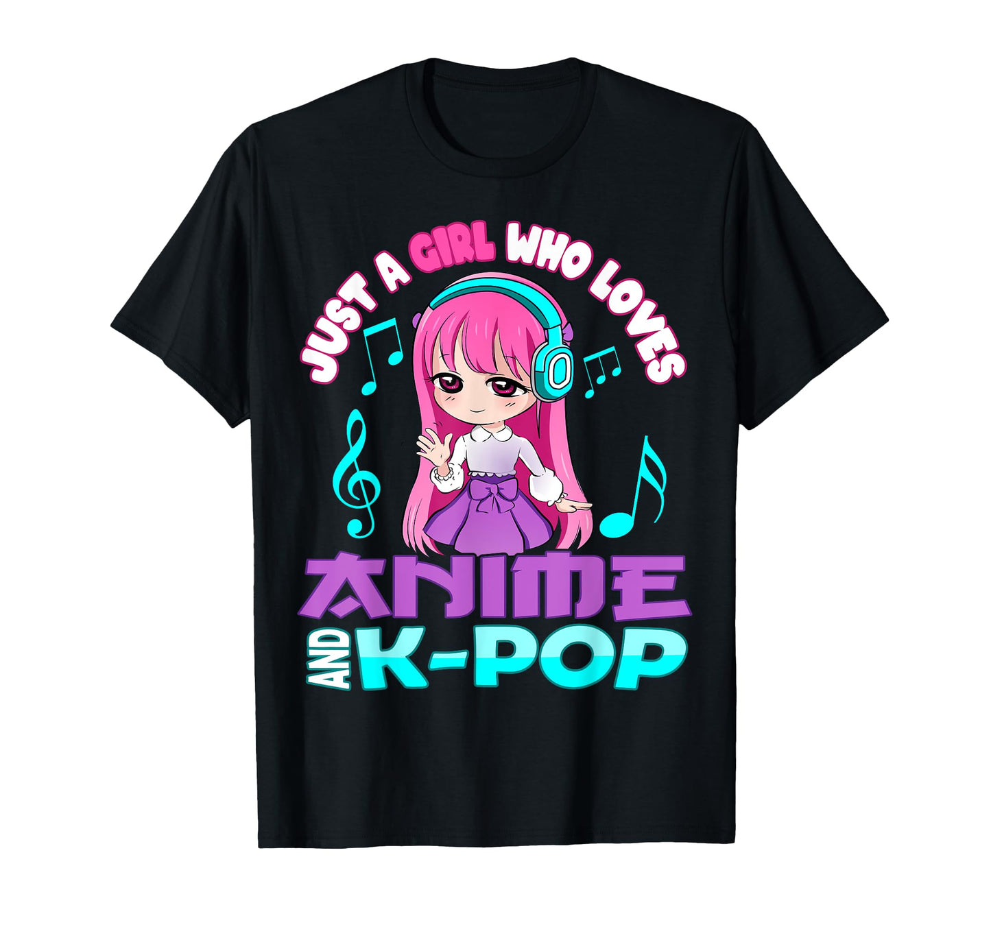 Anime And K Pop Just Who Loves Anime And T-Shirt - Minimalist Print Unisex - T-Shirt, Sweatshirt, Hoodie