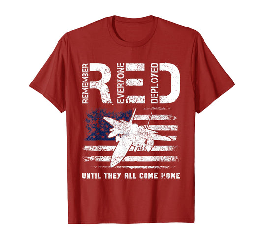 Air Force Usaf Us Flag Veteran Red T-Shirt - Minimalist Print for Adults - T-Shirt, Sweatshirt, Hoodie