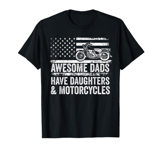 Awesome Dads Have Daughters And T-Shirt - Custom Art Print Unisex - T-Shirt, Sweatshirt, Hoodie