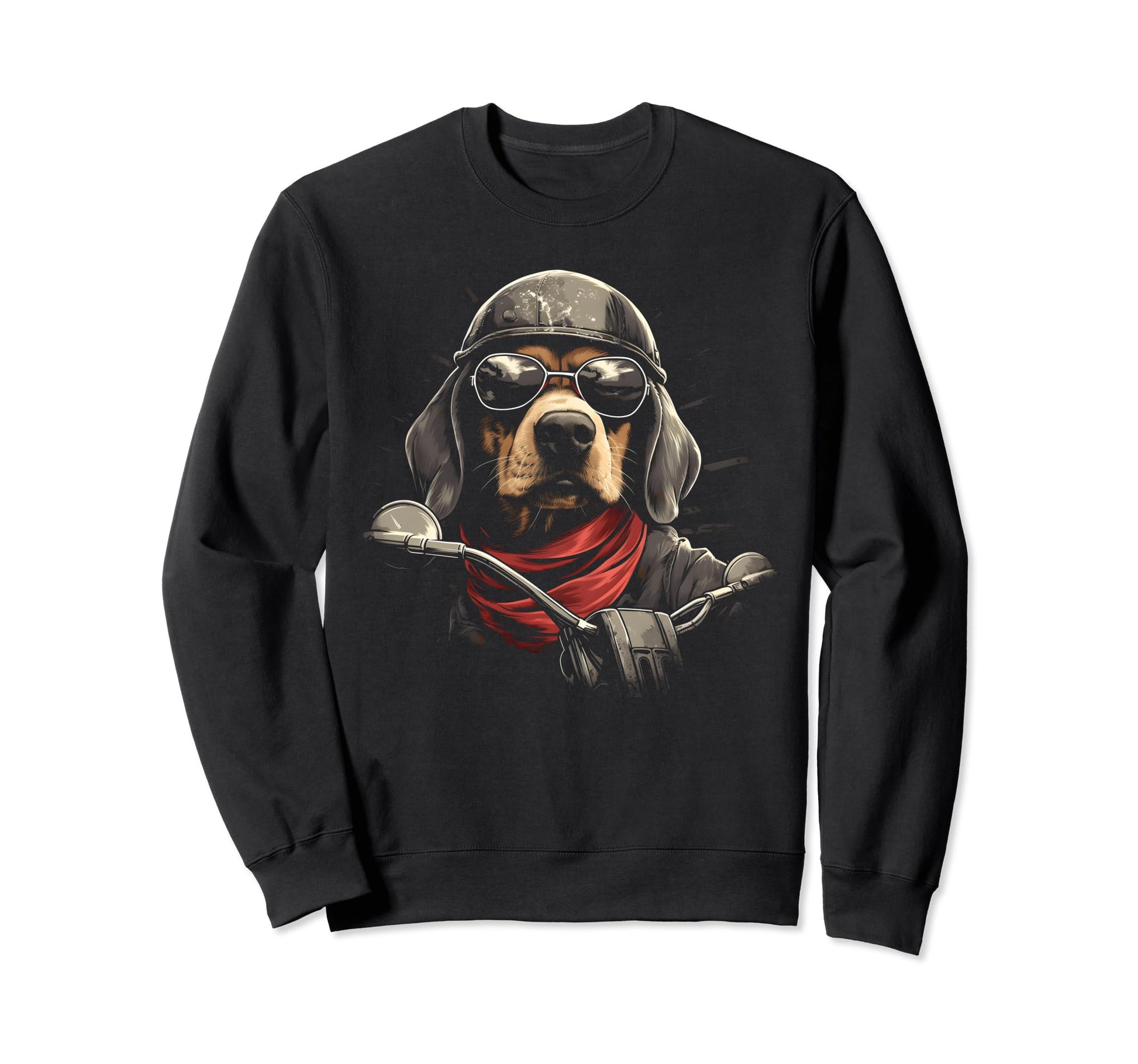 Motorcycle Dad Biker Funny Dog Sweatshirt - Casual Everyday Wear Men Women - T-Shirt, Sweatshirt, Hoodie