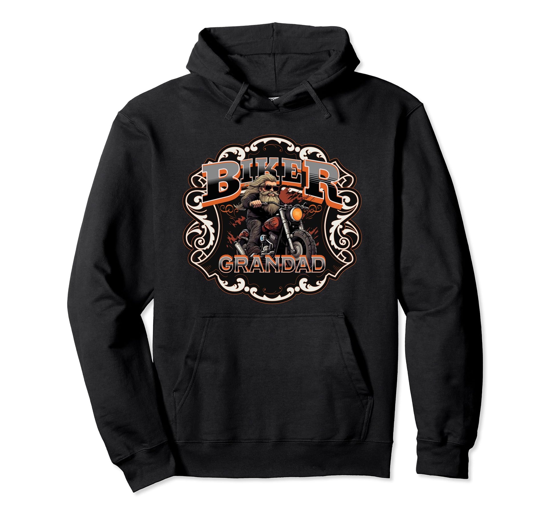 Mens Motorbike Biker Grandpa Motorcycling Hoodie - Novelty Apparel Unisex - T-Shirt, Sweatshirt, Hoodie