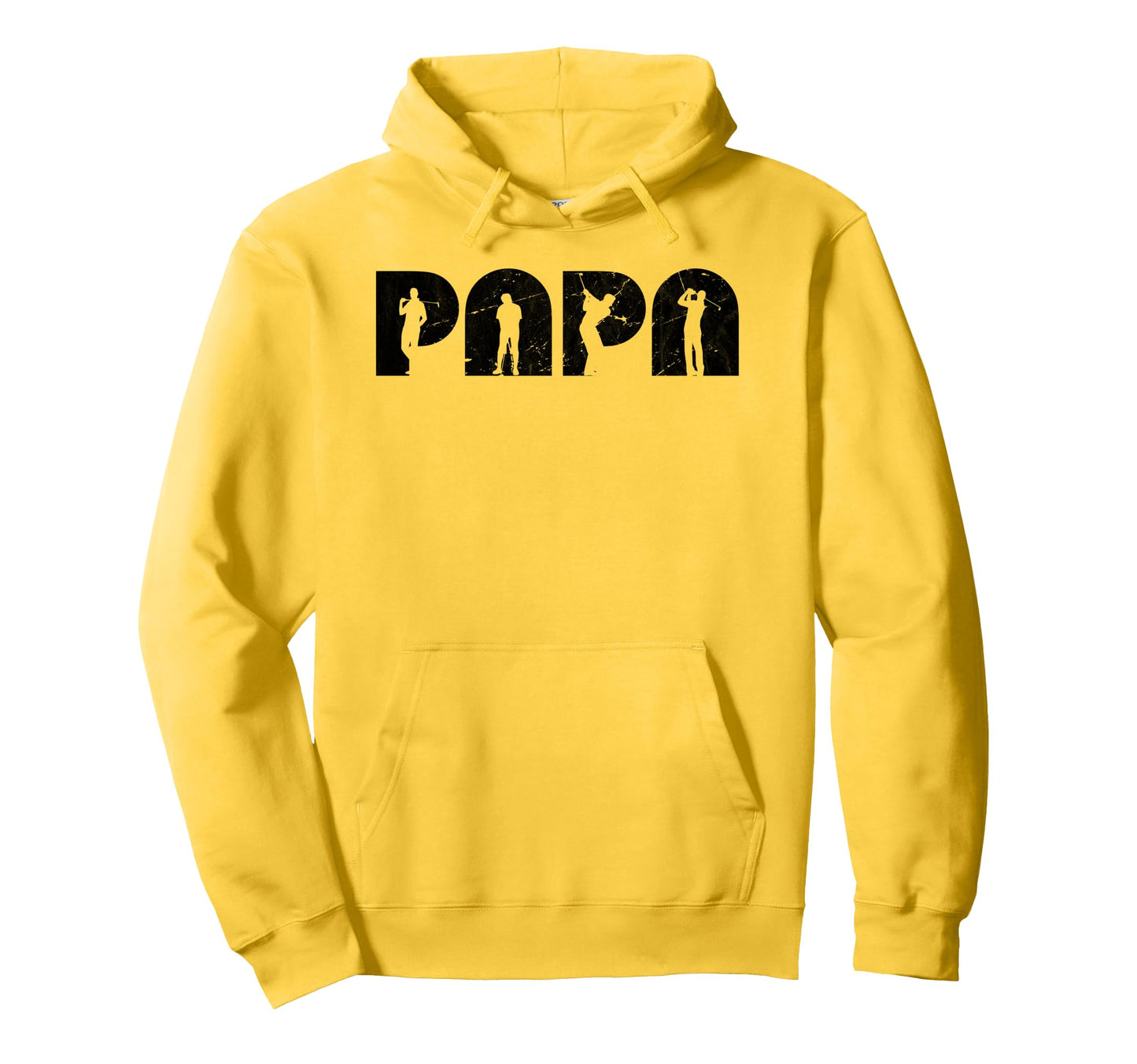 Papa Golf Dad Golfing Father Day Hoodie - Custom Art Print for Adults - T-Shirt, Sweatshirt, Hoodie