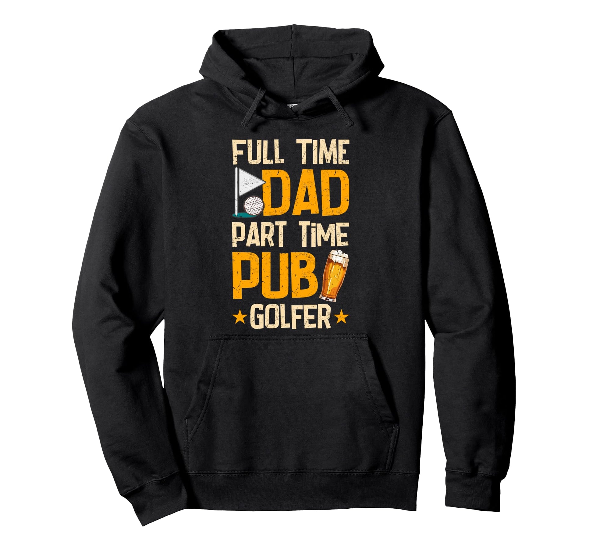 Bar Golf Beer Lover Part Time Pub Golfer Hoodie - Streetwear Style Unisex - T-Shirt, Sweatshirt, Hoodie