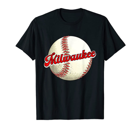 Baseball Lover Mom Dad Milwaukee T-Shirt - Novelty Apparel Unisex - T-Shirt, Sweatshirt, Hoodie