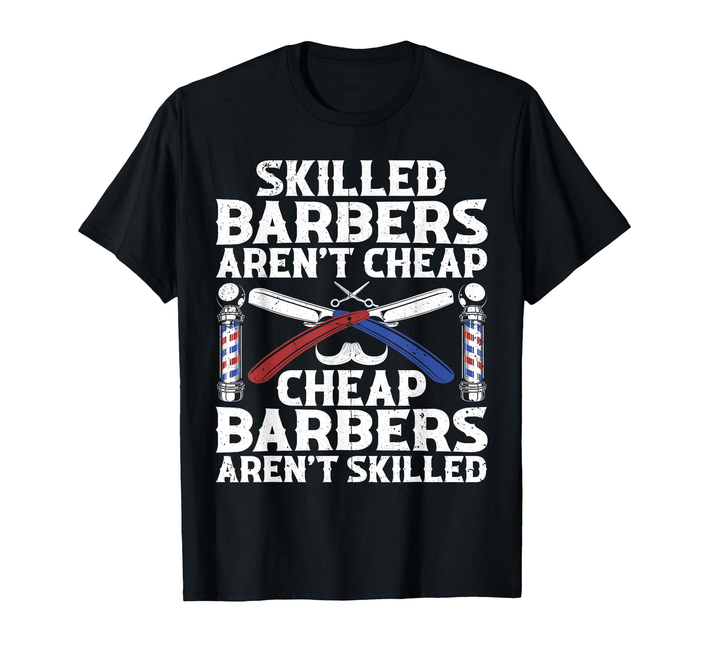 Barber Dad Hairstylist Barbershop T-Shirt - Custom Art Print for Adults - T-Shirt, Sweatshirt, Hoodie