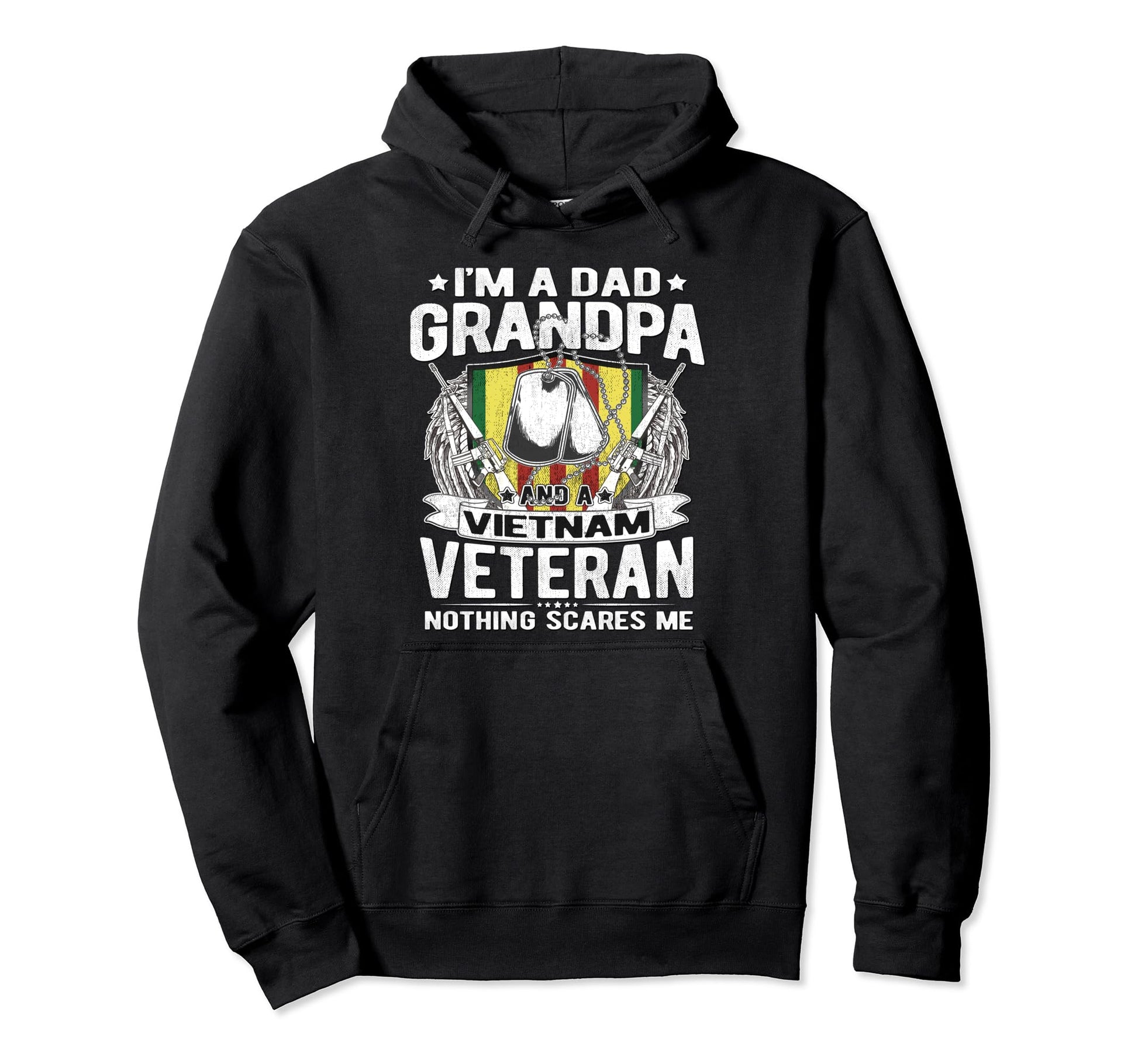 Dad Grandpa Vietnam Veteran Hoodie - Casual Everyday Wear Men Women - T-Shirt, Sweatshirt, Hoodie