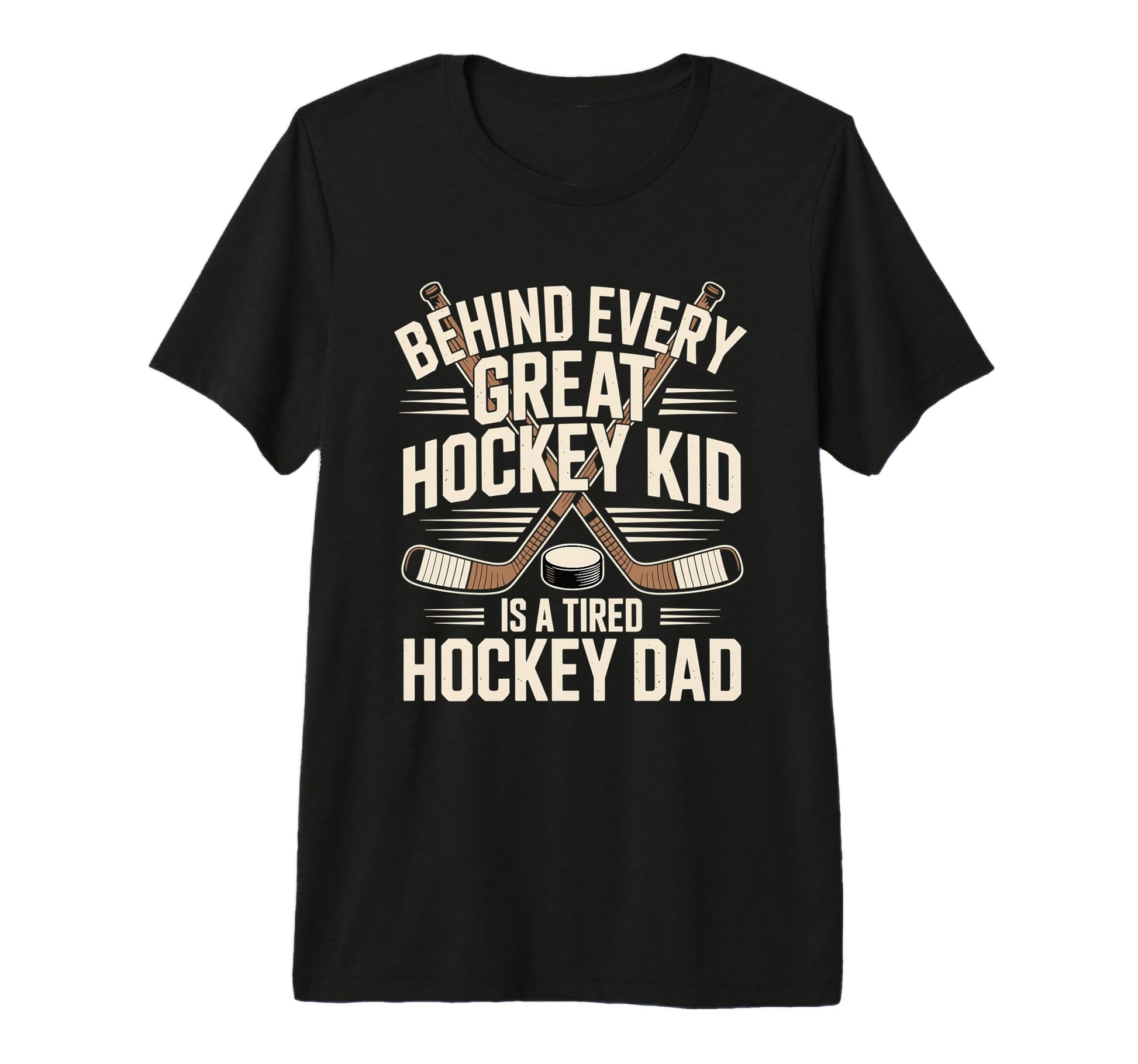 Winter Sports Hockey Coach Fathers Day T-Shirt - Trendy Graphic Unisex - T-Shirt, Sweatshirt, Hoodie