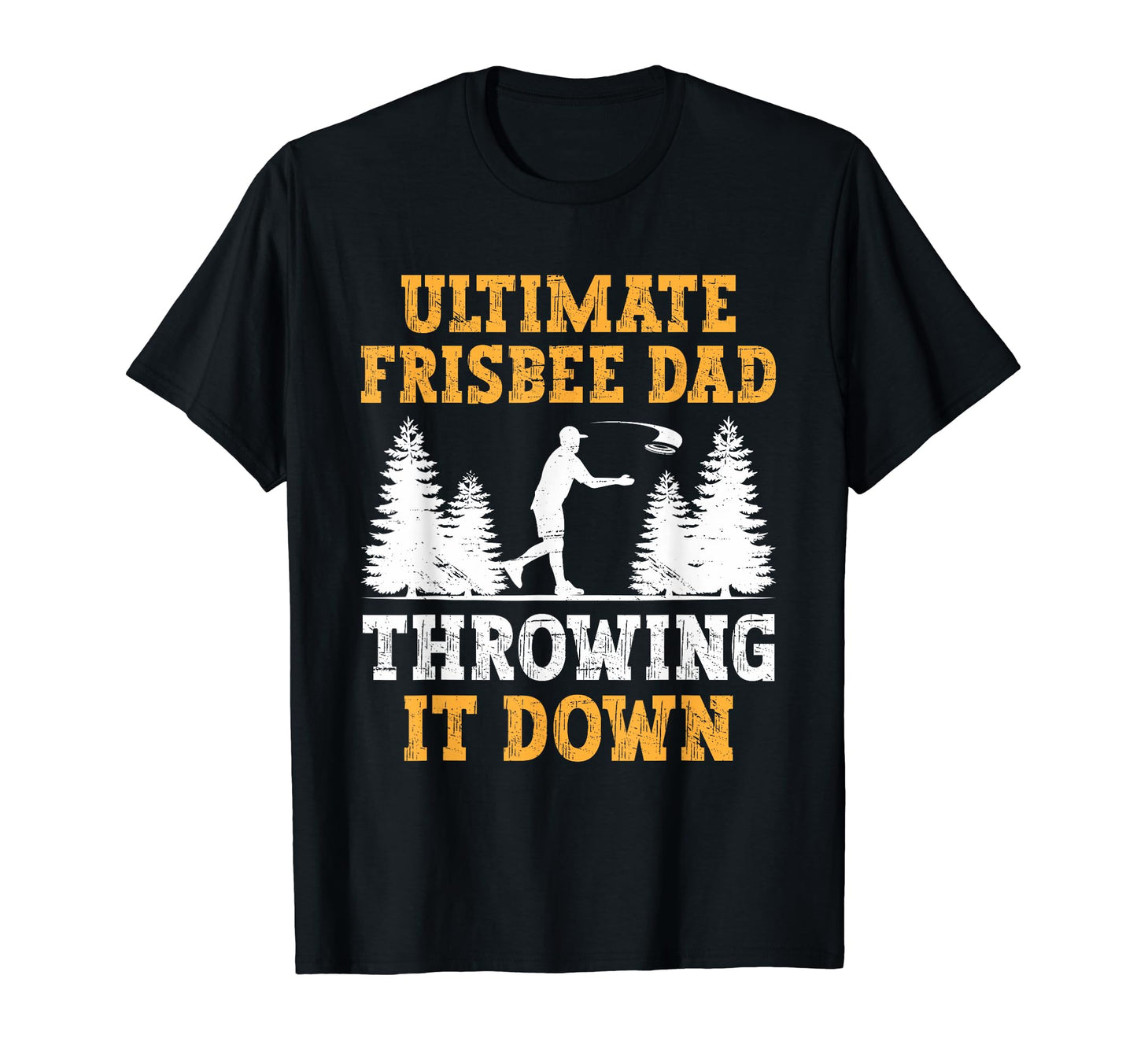 Ultimate Frisbee Dad Flying Throw T-Shirt - Minimalist Print for Adults - T-Shirt, Sweatshirt, Hoodie