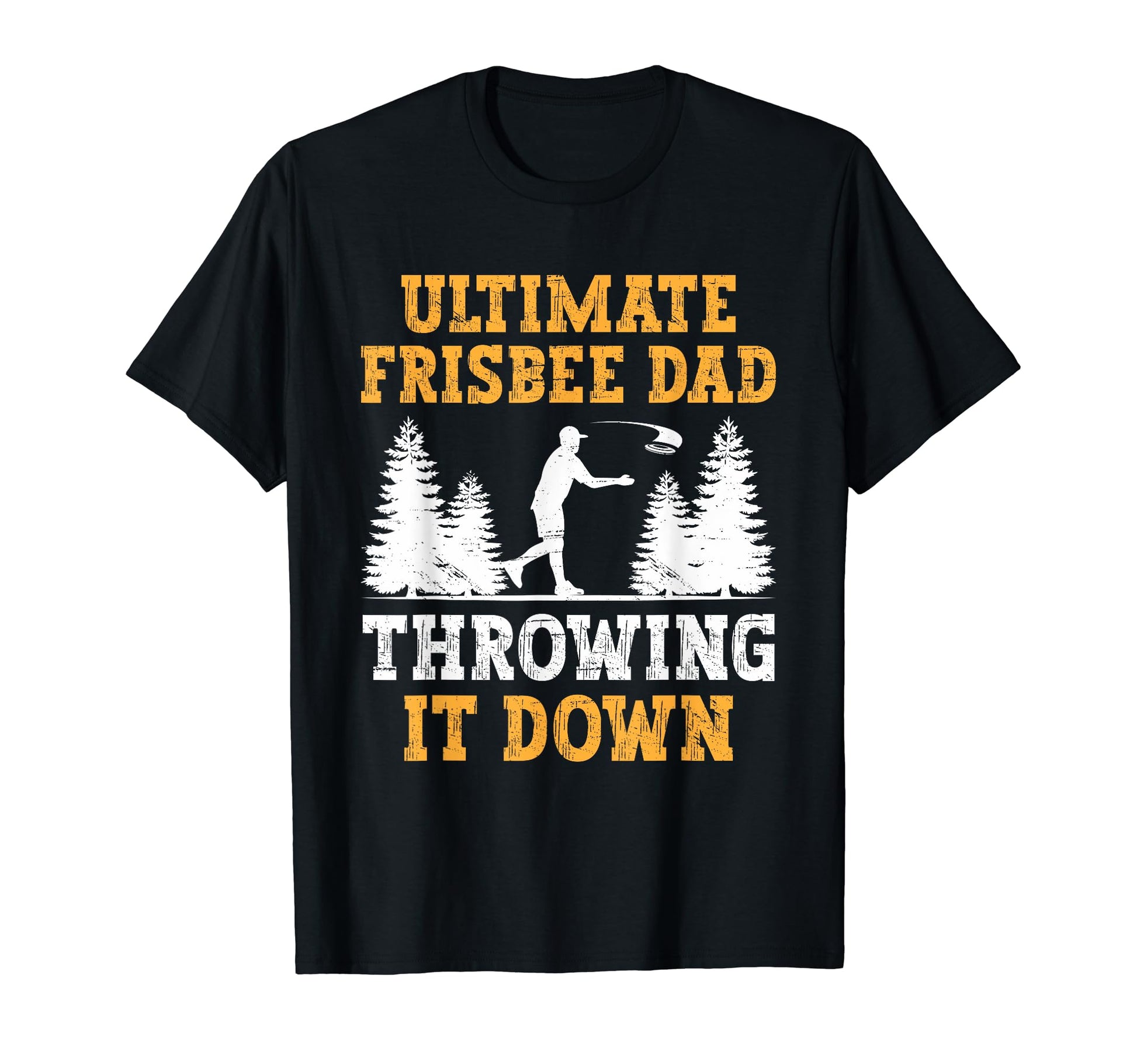 Ultimate Frisbee Dad Flying Throw T-Shirt - Minimalist Print for Adults - T-Shirt, Sweatshirt, Hoodie