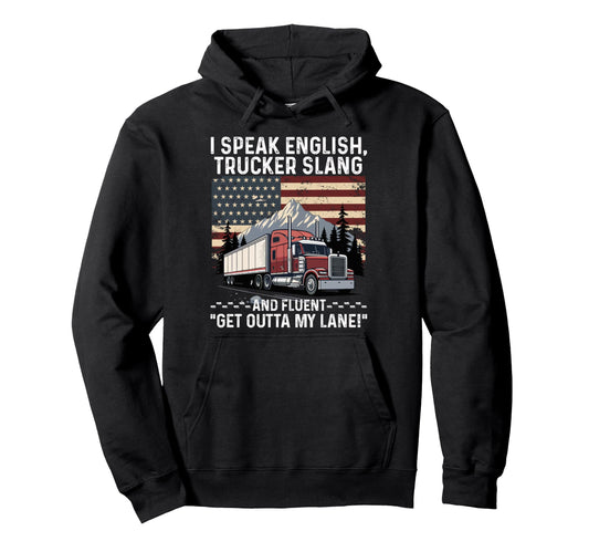 Best Truck Driver Art Dad Grandad Hoodie - Minimalist Print Men Women - T-Shirt, Sweatshirt, Hoodie
