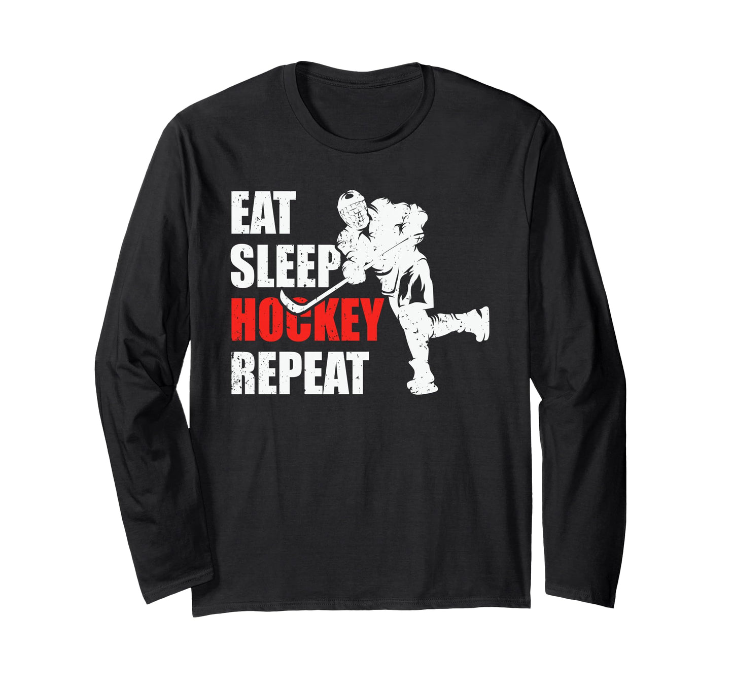 Todays Forecast Hockey Eat Sleep T-Shirt - Novelty Apparel for Adults - T-Shirt, Sweatshirt, Hoodie