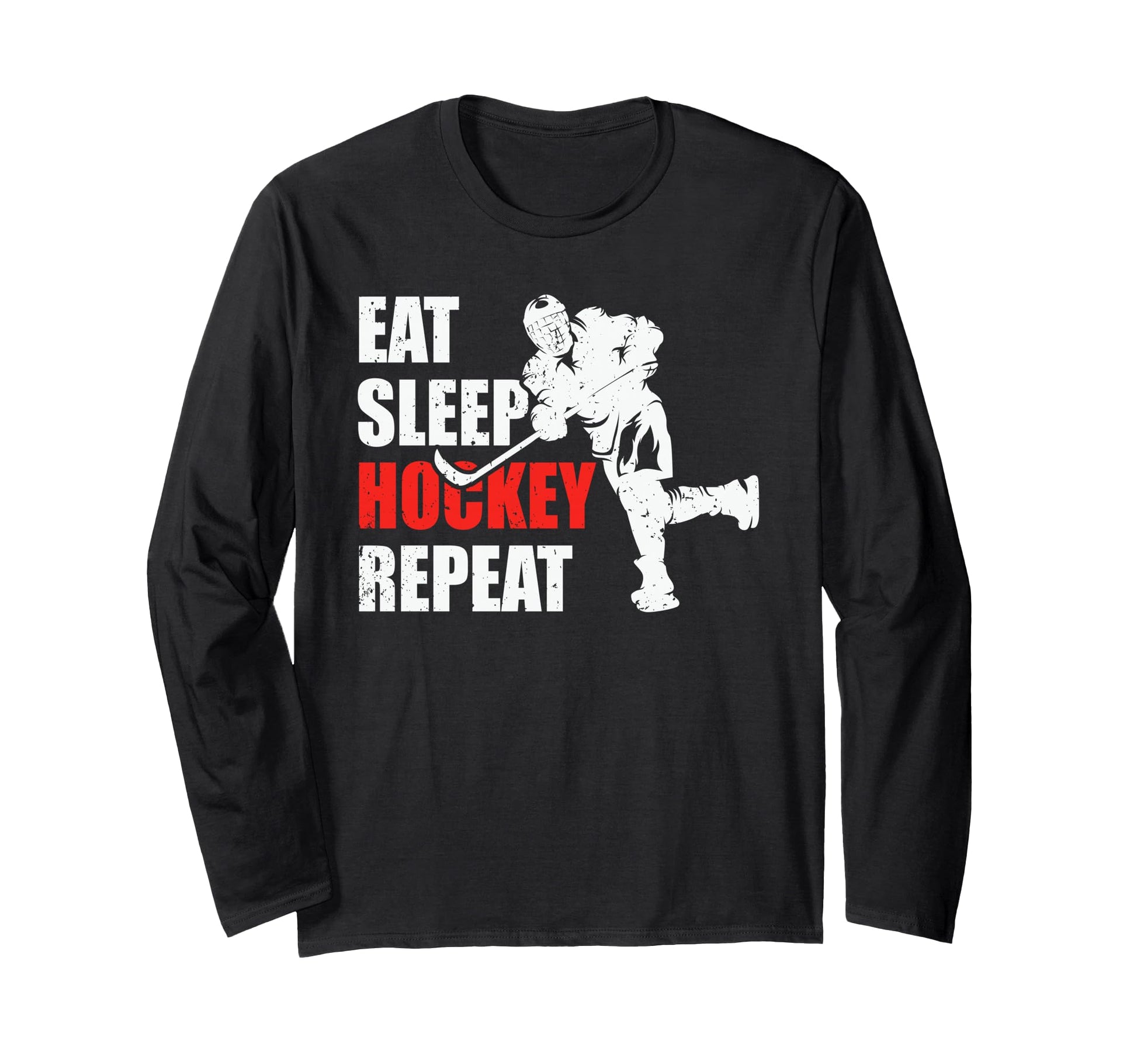 Todays Forecast Hockey Eat Sleep T-Shirt - Novelty Apparel for Adults - T-Shirt, Sweatshirt, Hoodie