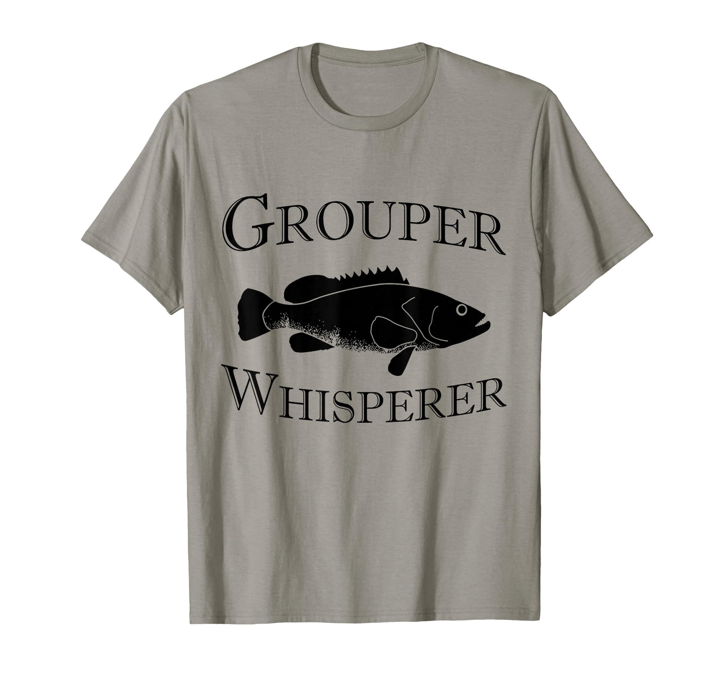 Funny Grouper Whisperer Fishing T-Shirt - Minimalist Print Unisex - T-Shirt, Sweatshirt, Hoodie