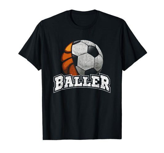 Basketball Soccer Funny T-Shirt - Fun Novelty Design Men Women - T-Shirt, Sweatshirt, Hoodie