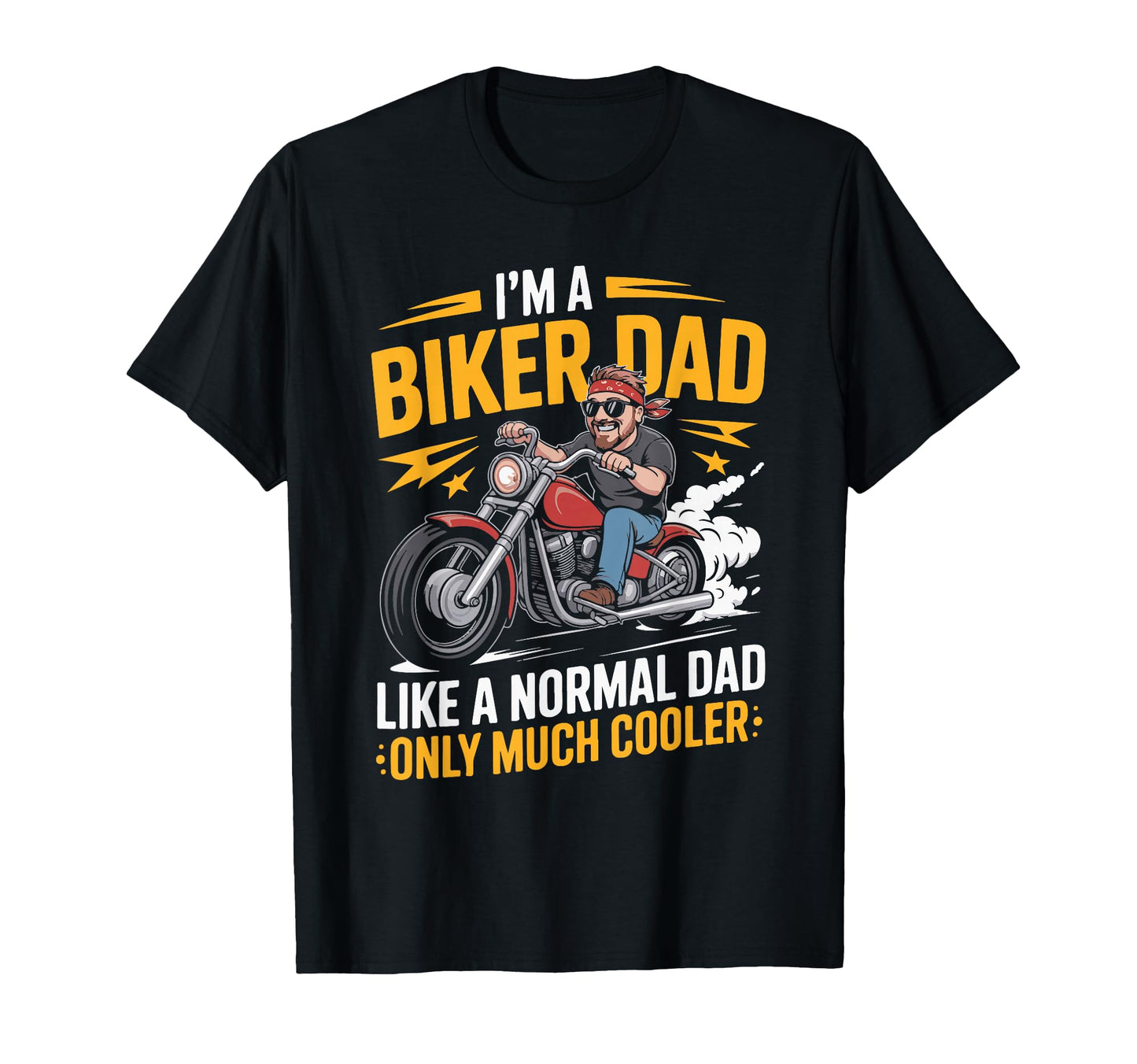 Best Biker Dad Motorcycle Rider T-Shirt - Aesthetic Graphic Men Women - T-Shirt, Sweatshirt, Hoodie