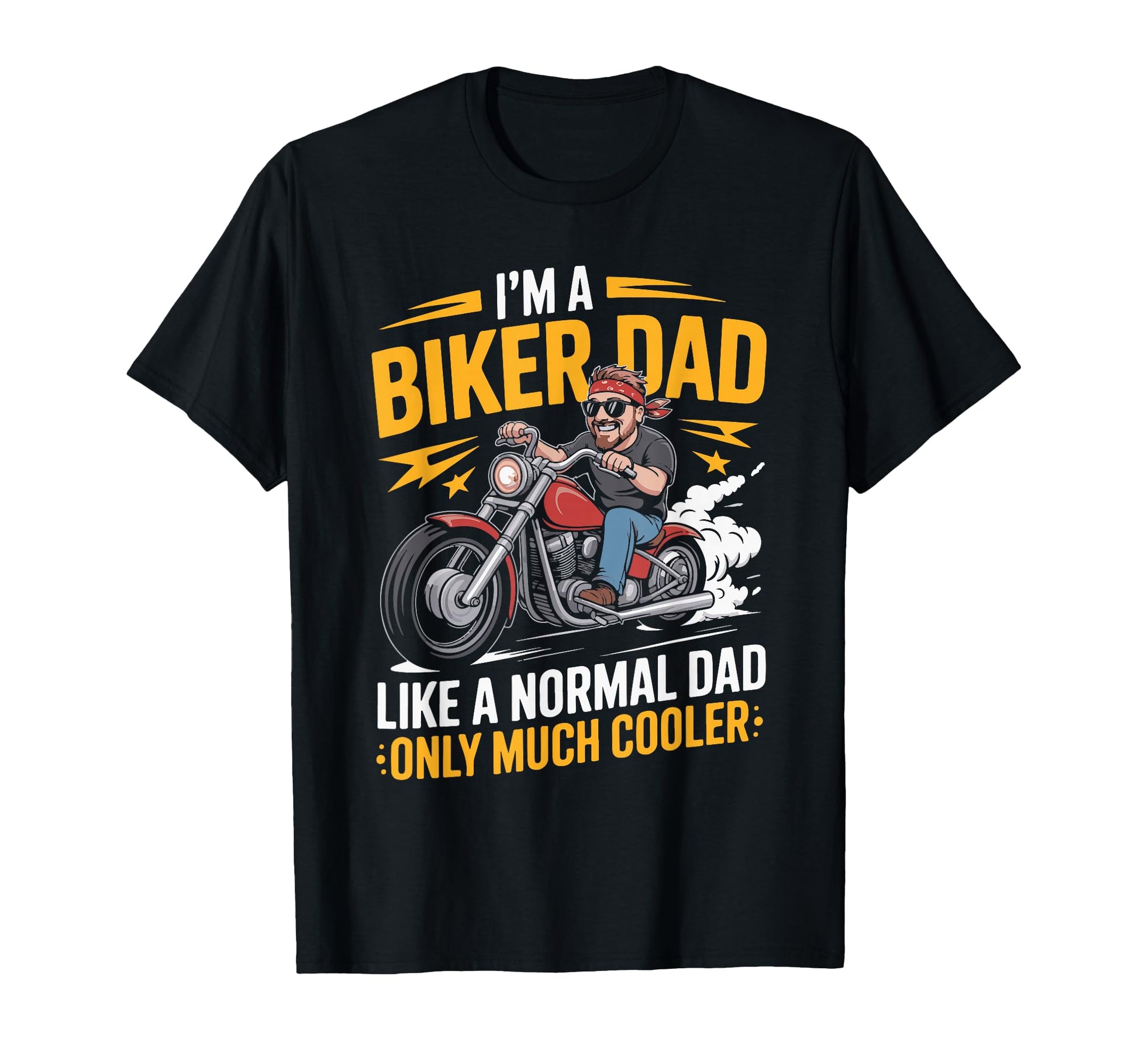 Best Biker Dad Motorcycle Rider T-Shirt - Aesthetic Graphic Men Women - T-Shirt, Sweatshirt, Hoodie