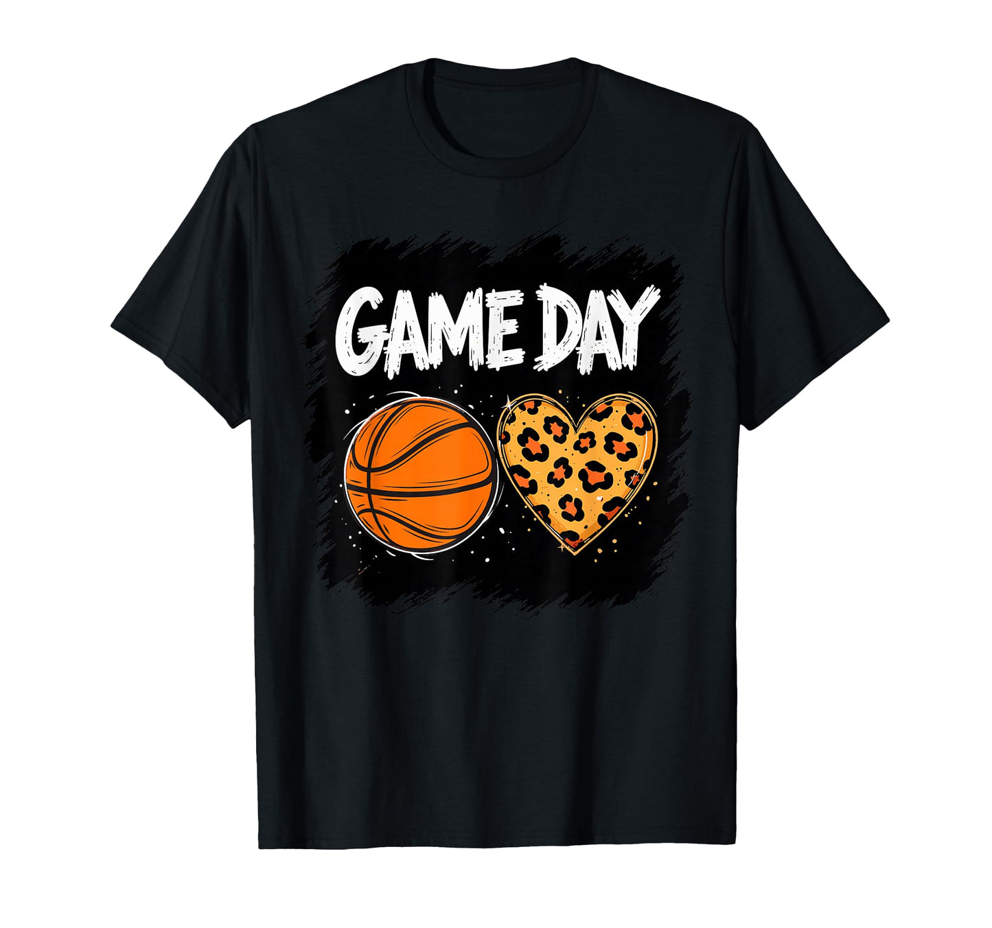 Game Day Animal Heart Basketball T-Shirt - Minimalist Print Men Women - T-Shirt, Sweatshirt, Hoodie