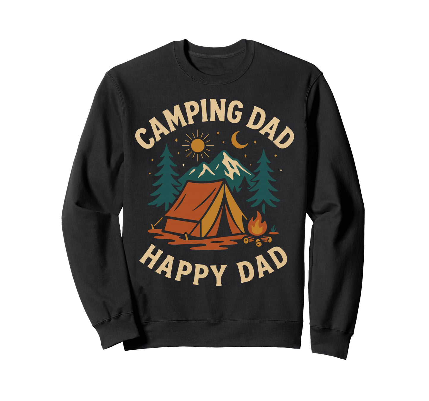 Tent Camping Husband Dad Father Sweatshirt - Streetwear Style Unisex - T-Shirt, Sweatshirt, Hoodie