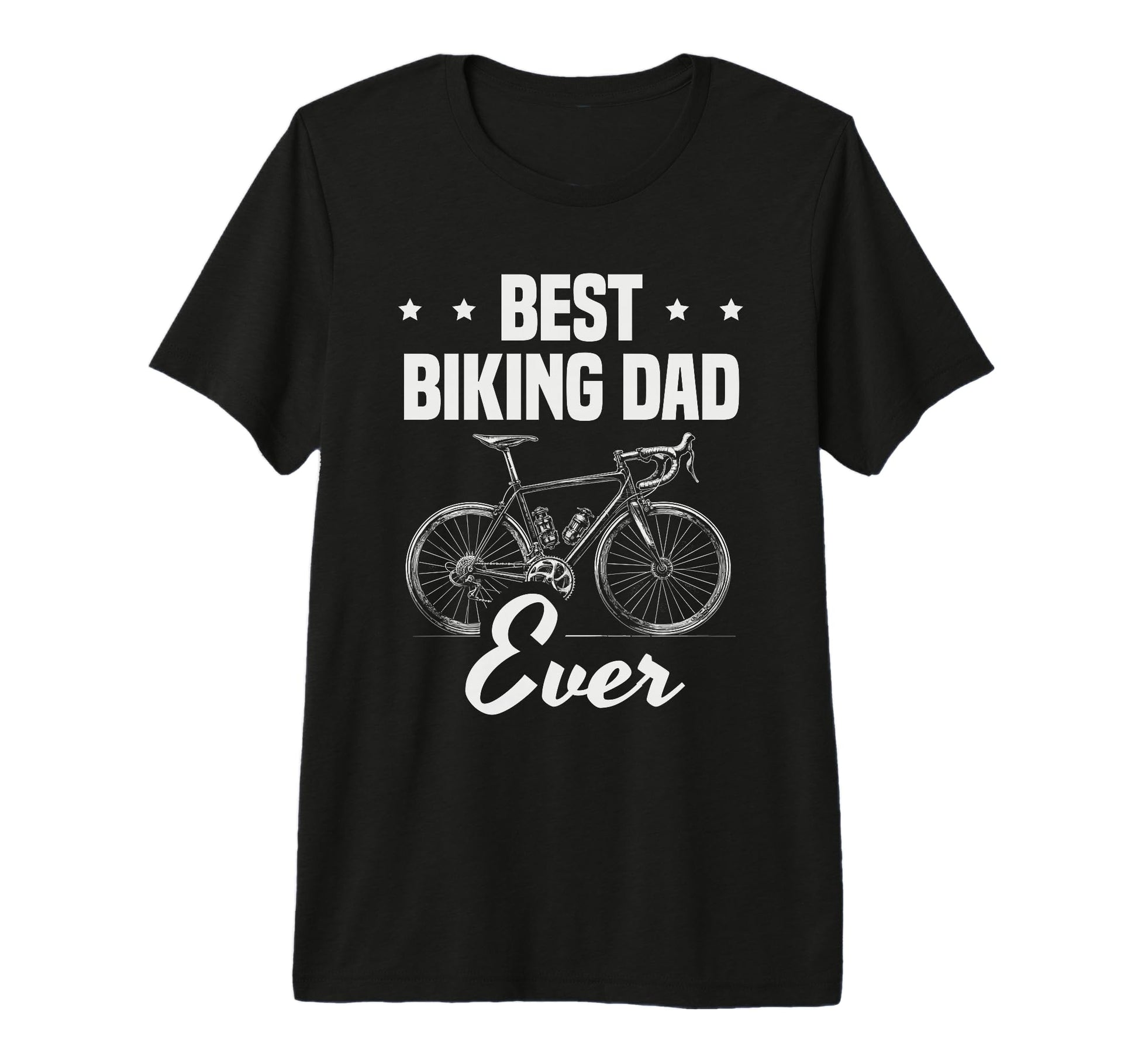 Mens Best Biking Dad Ever Mtb Mountain T-Shirt - Custom Art Print Unisex - T-Shirt, Sweatshirt, Hoodie