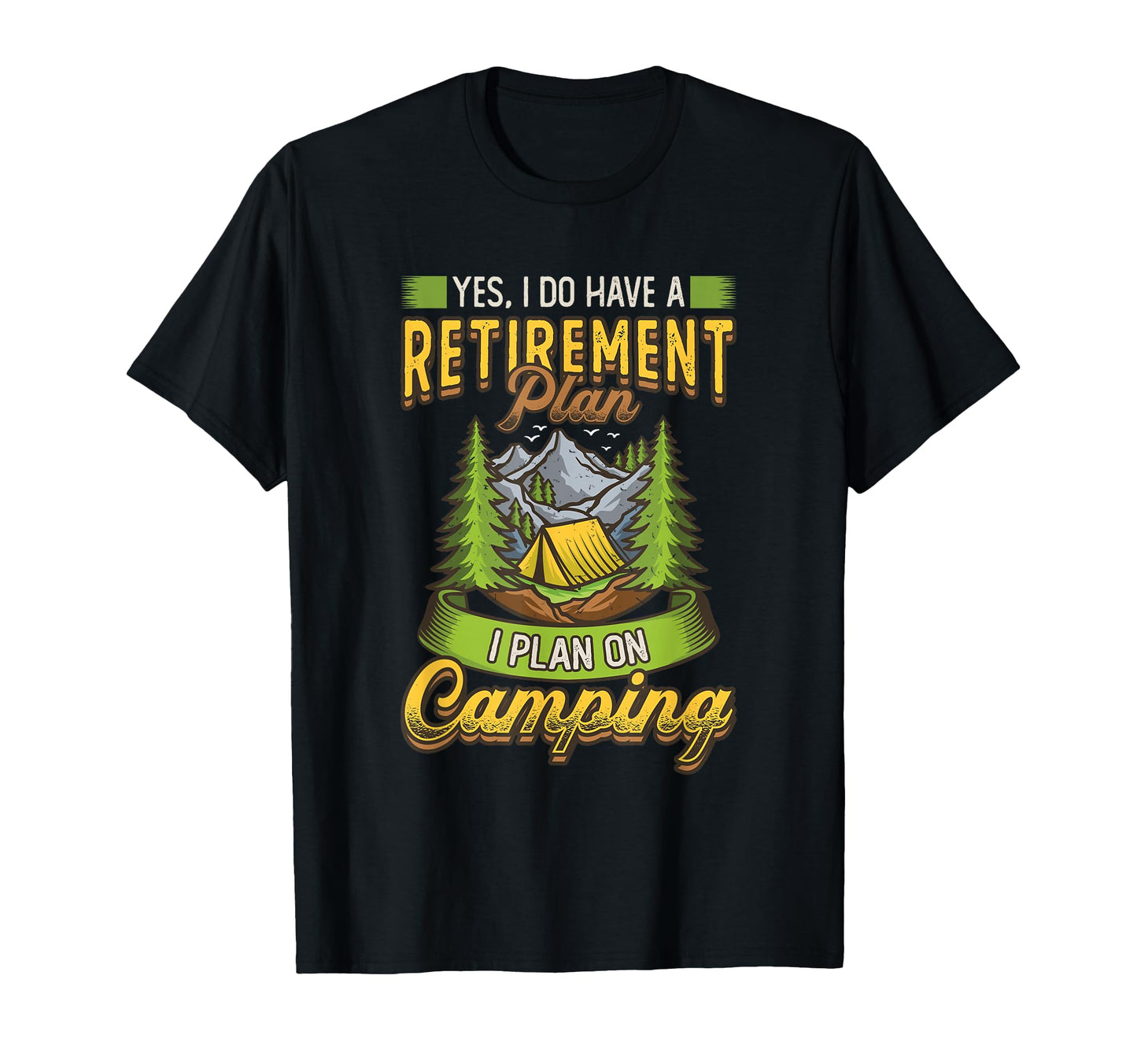 Camping Themed Retirement Gifts T-Shirt - Minimalist Print Men Women - T-Shirt, Sweatshirt, Hoodie