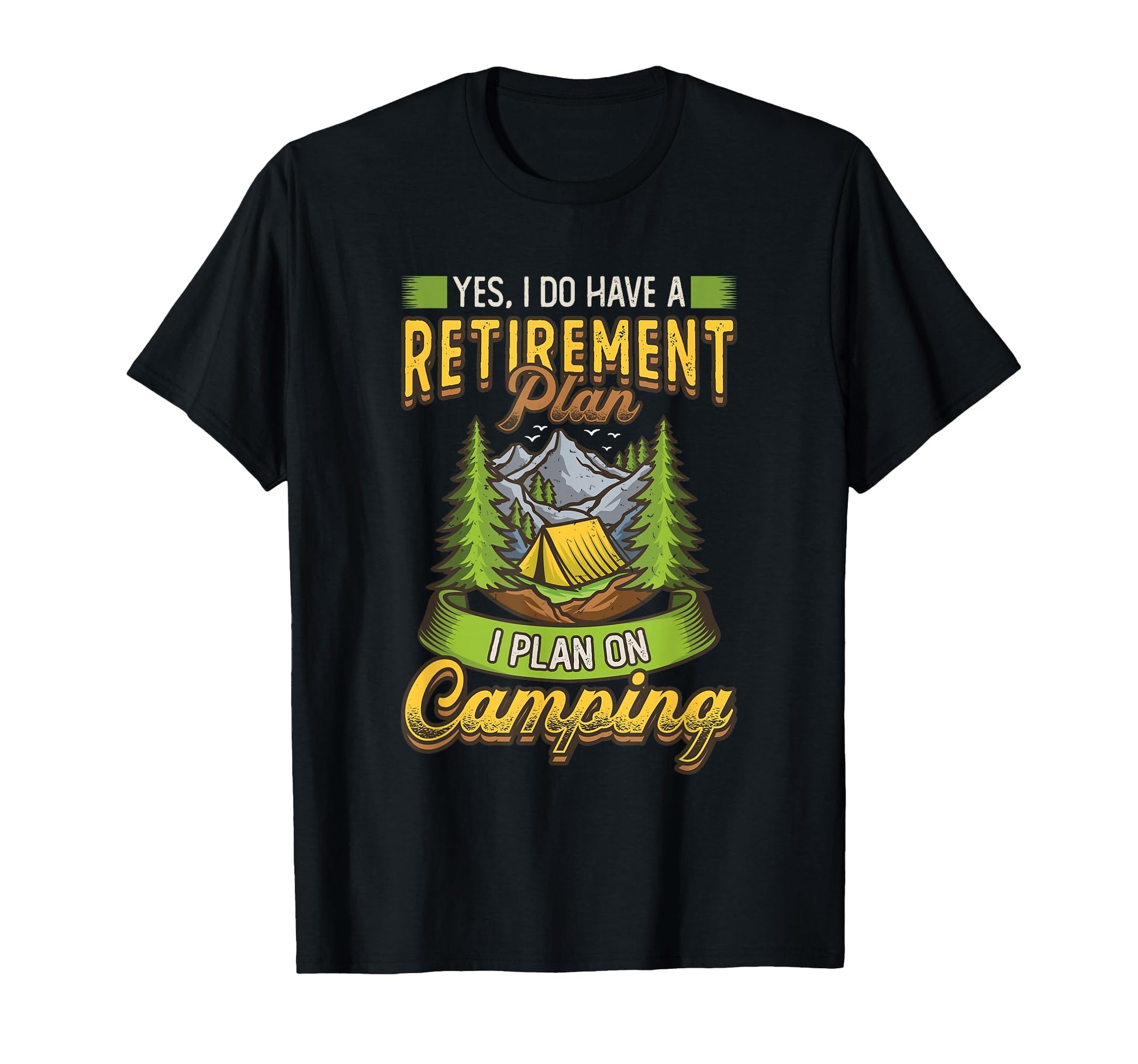 Camping Themed Retirement Gifts T-Shirt - Minimalist Print Men Women - T-Shirt, Sweatshirt, Hoodie