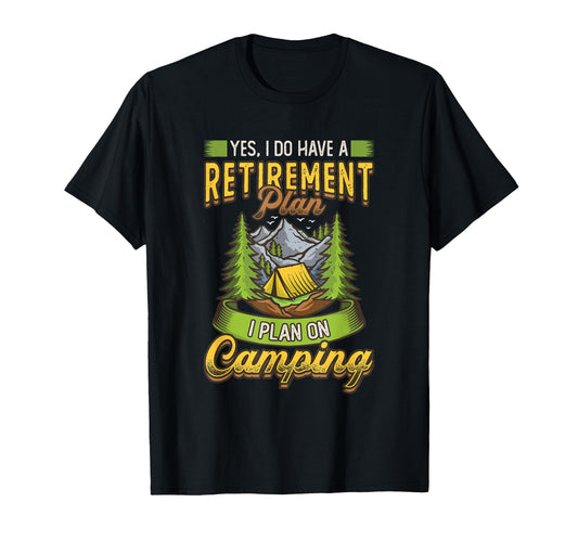 Camping Themed Retirement Gifts T-Shirt - Minimalist Print Men Women - T-Shirt, Sweatshirt, Hoodie