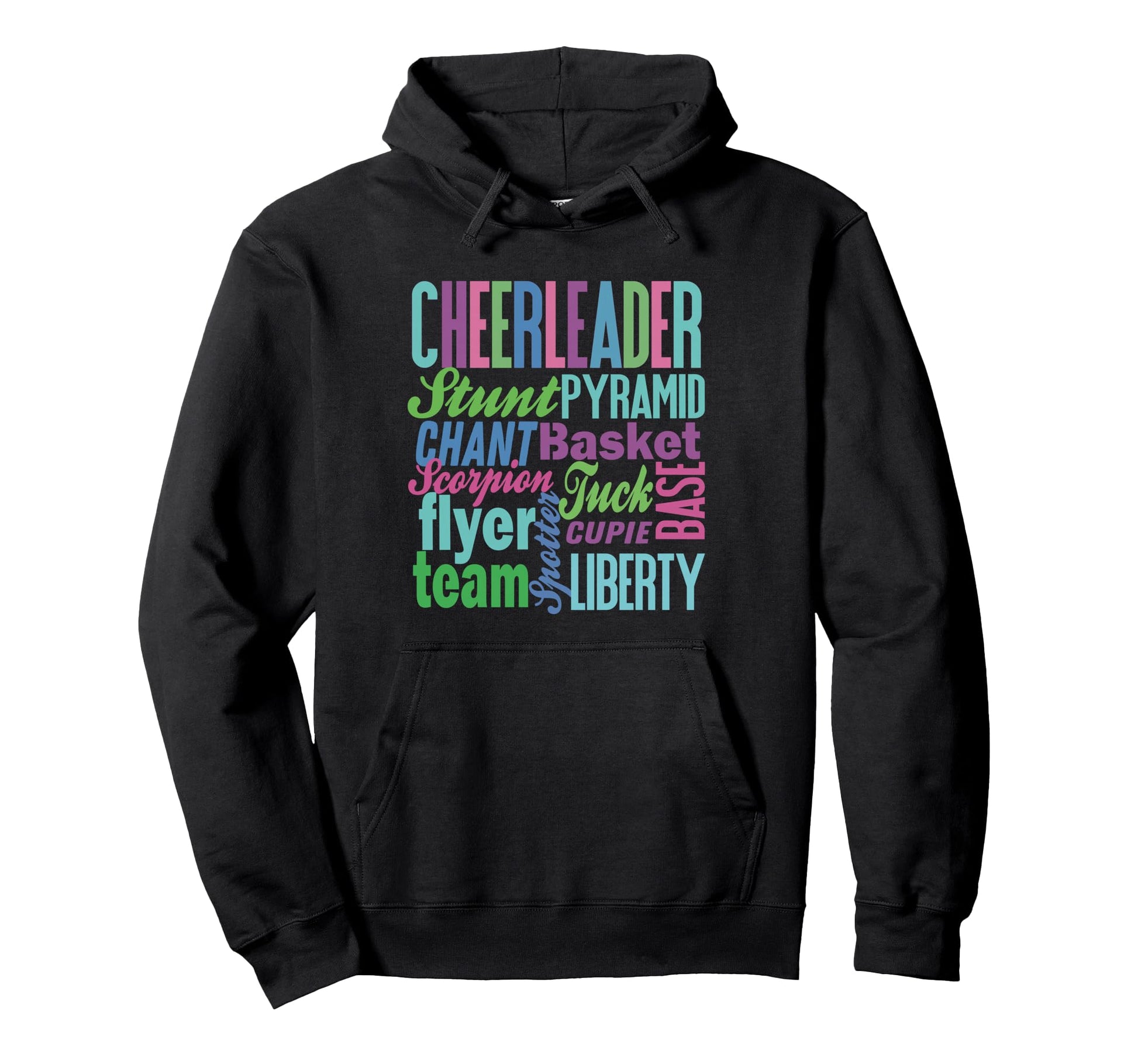 Cheerleader Gift Cheerleading Cheer Teen Hoodie - Novelty Apparel Unisex - T-Shirt, Sweatshirt, Hoodie